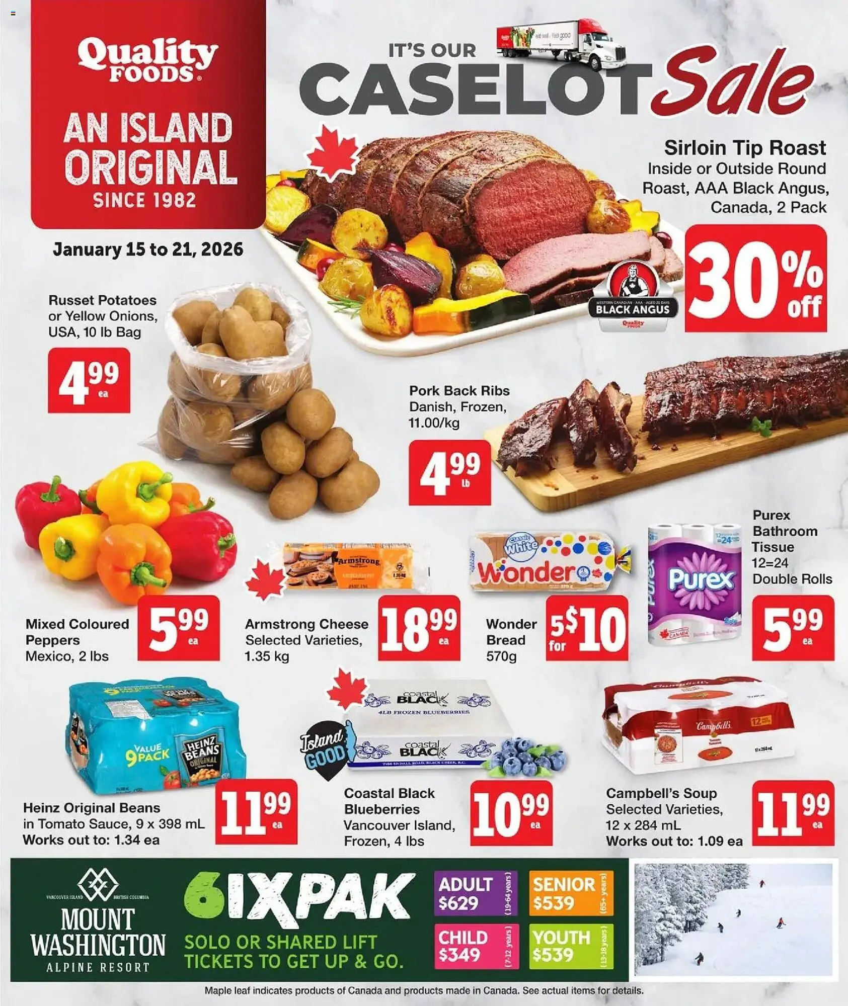 Quality Foods flyer from January 15 to January 21 2026 - flyer page 1