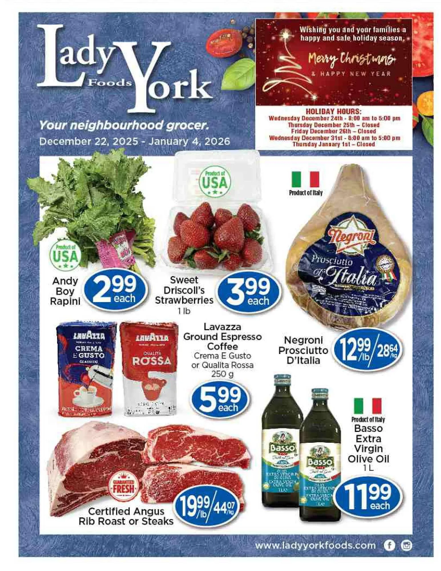Lady York flyer from December 22 to January 4 2026 - flyer page 1