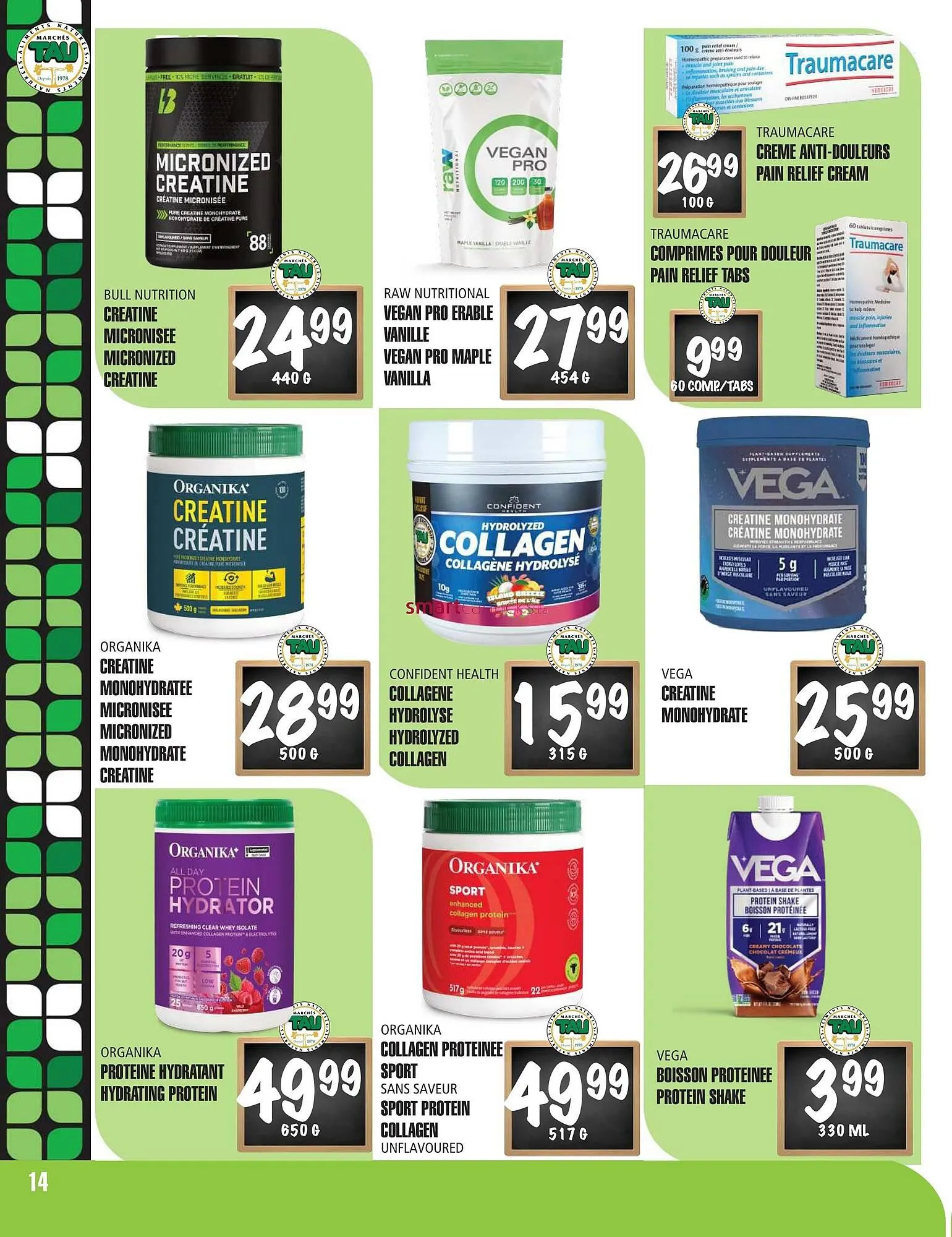 Marches Tau flyer from August 4 to August 31 2025 - flyer page 14