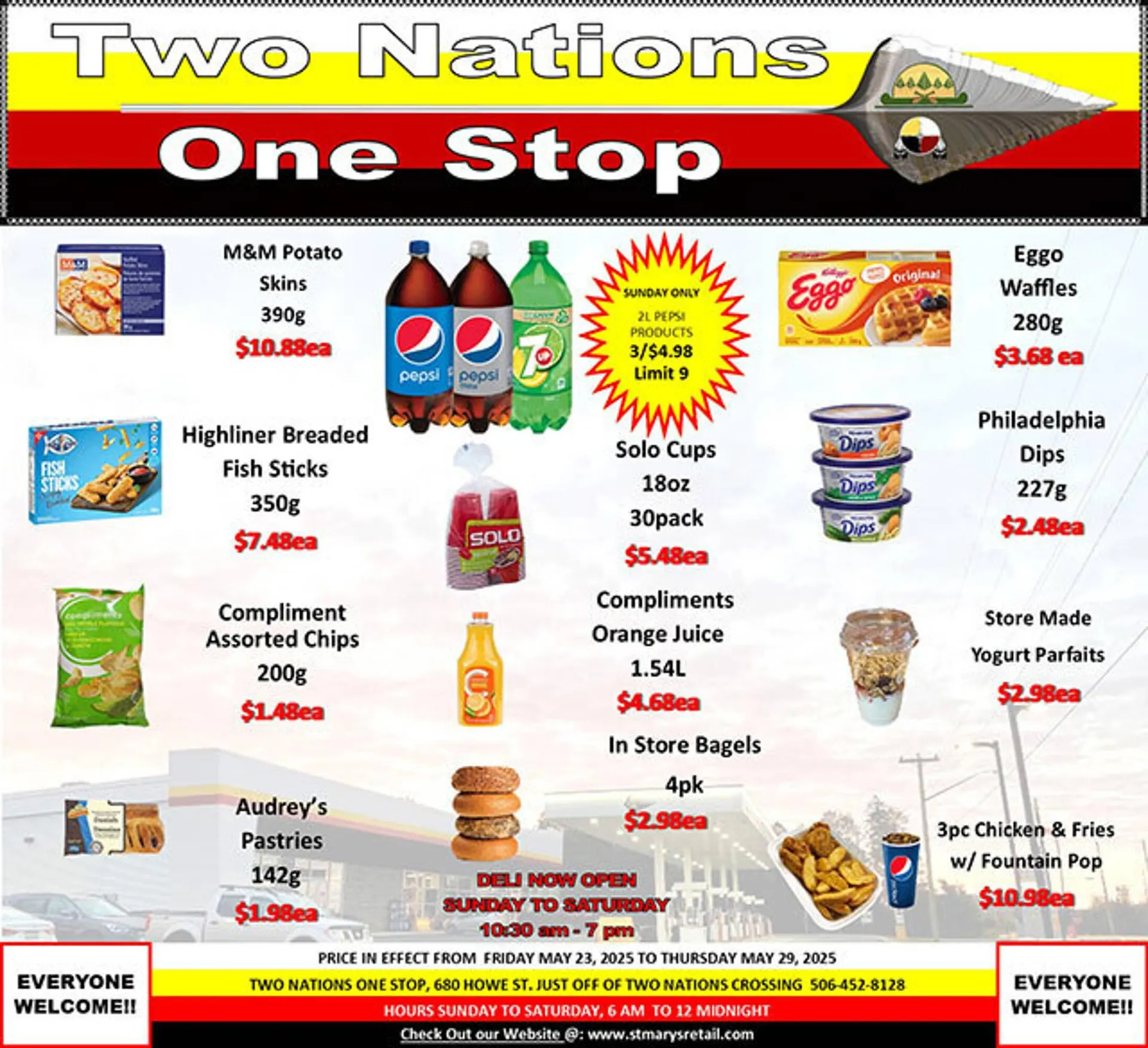 Two Nations One Stop flyer - 1
