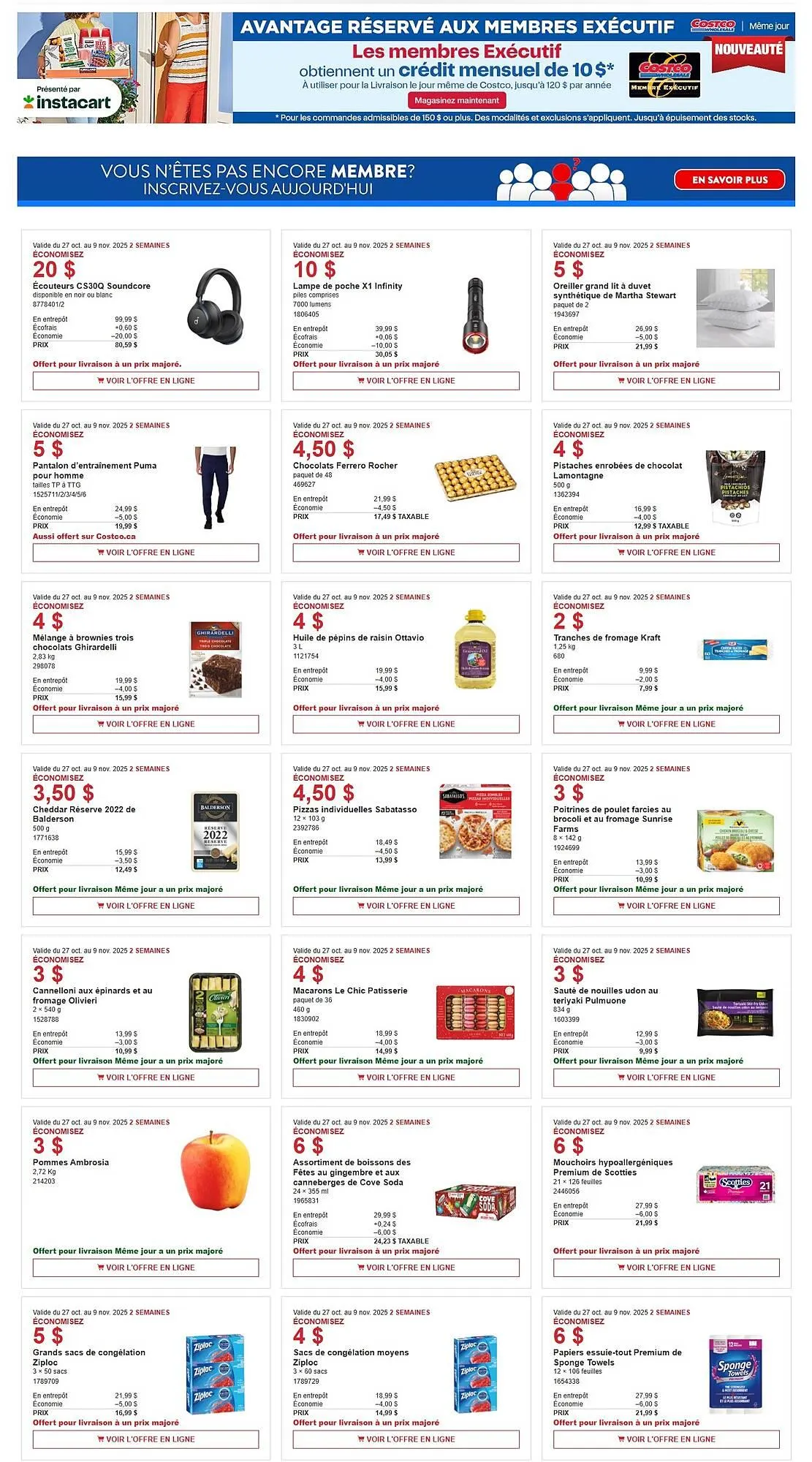 Costco flyer from October 27 to November 9 2025 - flyer page 1