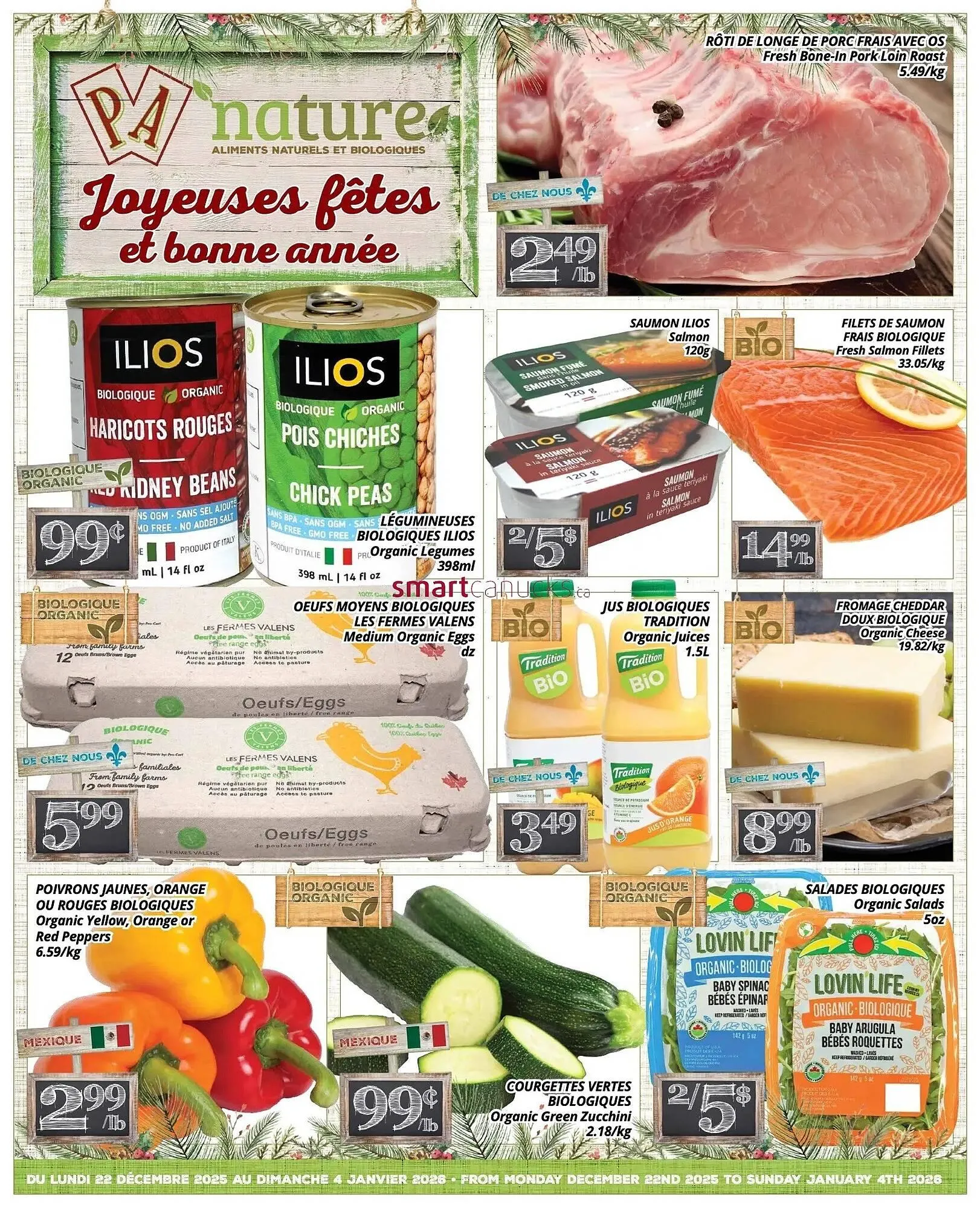 Supermarché PA flyer from December 22 to January 4 2026 - flyer page 1