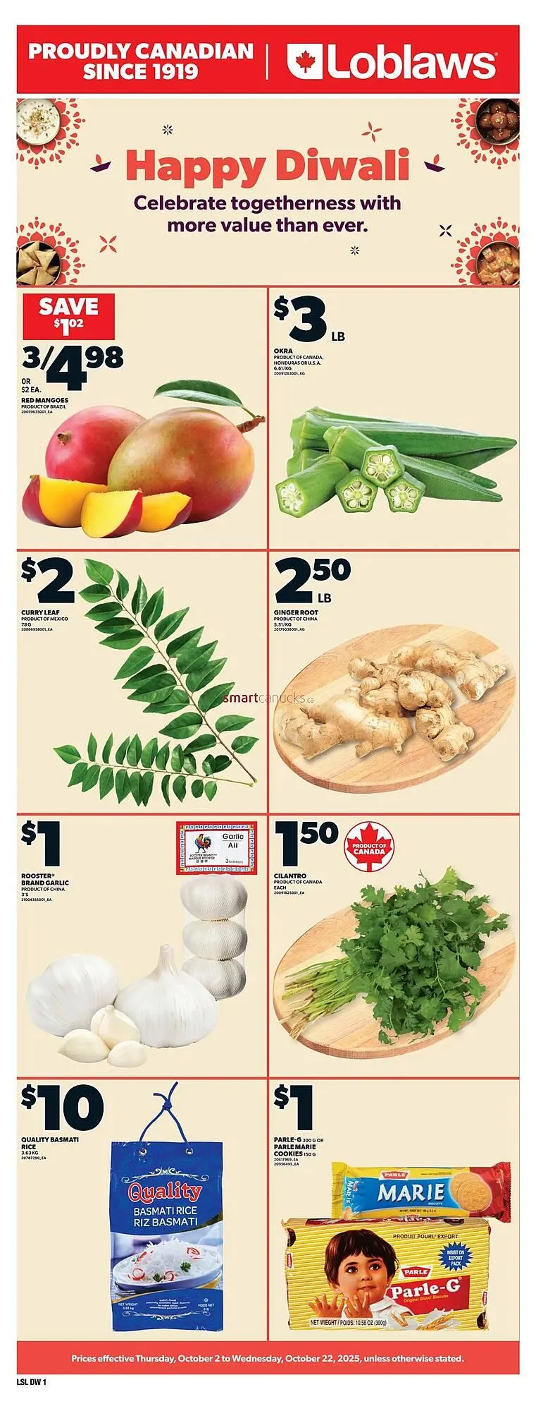 Loblaws flyer from October 2 to October 8 2025 - flyer page 1