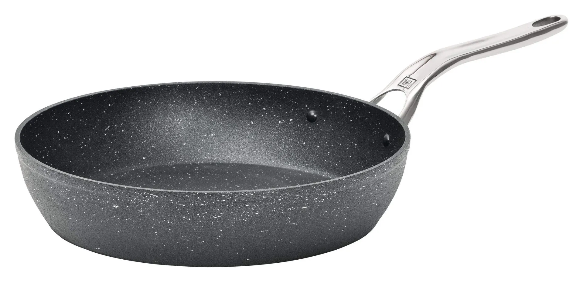 Heritage The Rock Non-Stick Frying Pan, Dishwasher & Oven Safe, Black, 12-in