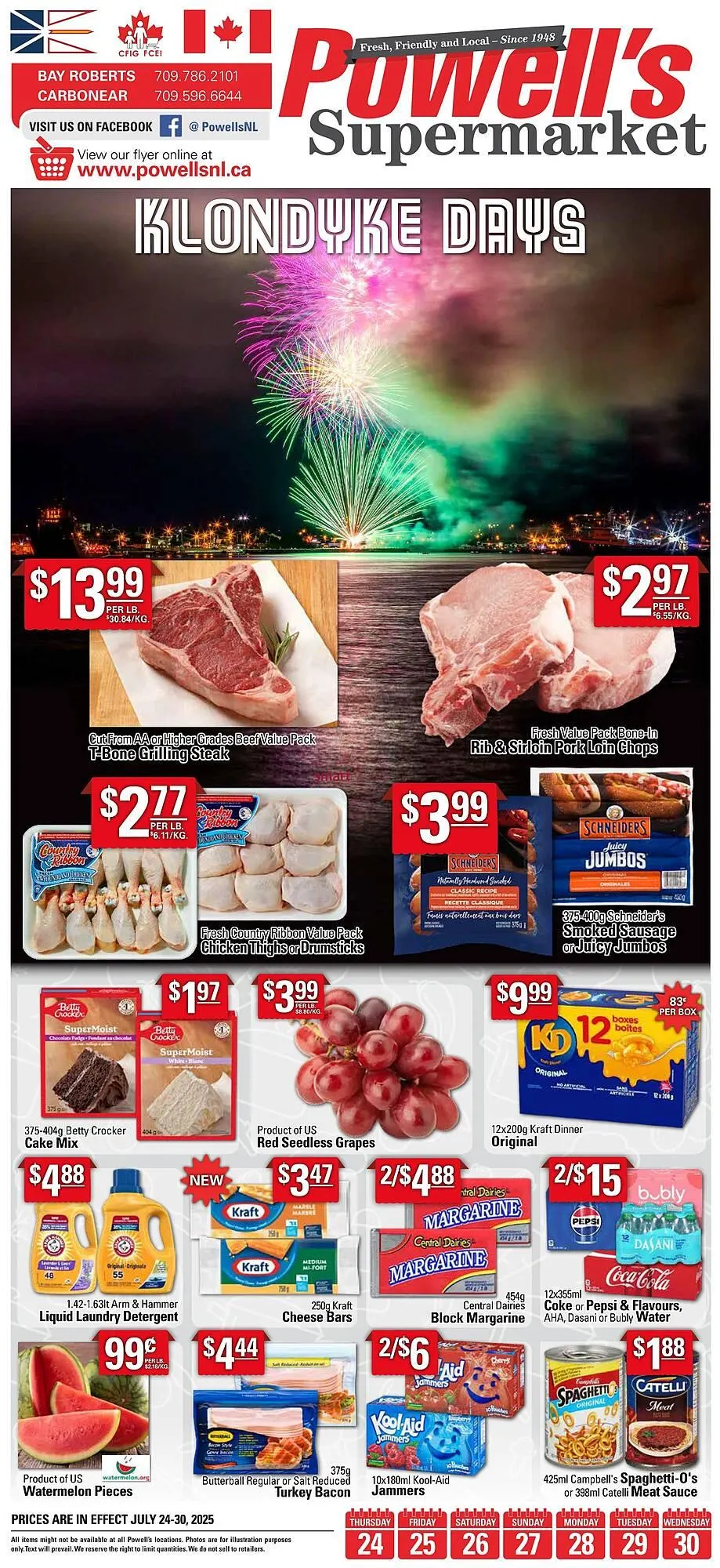 Powells Supermarket flyer - 1