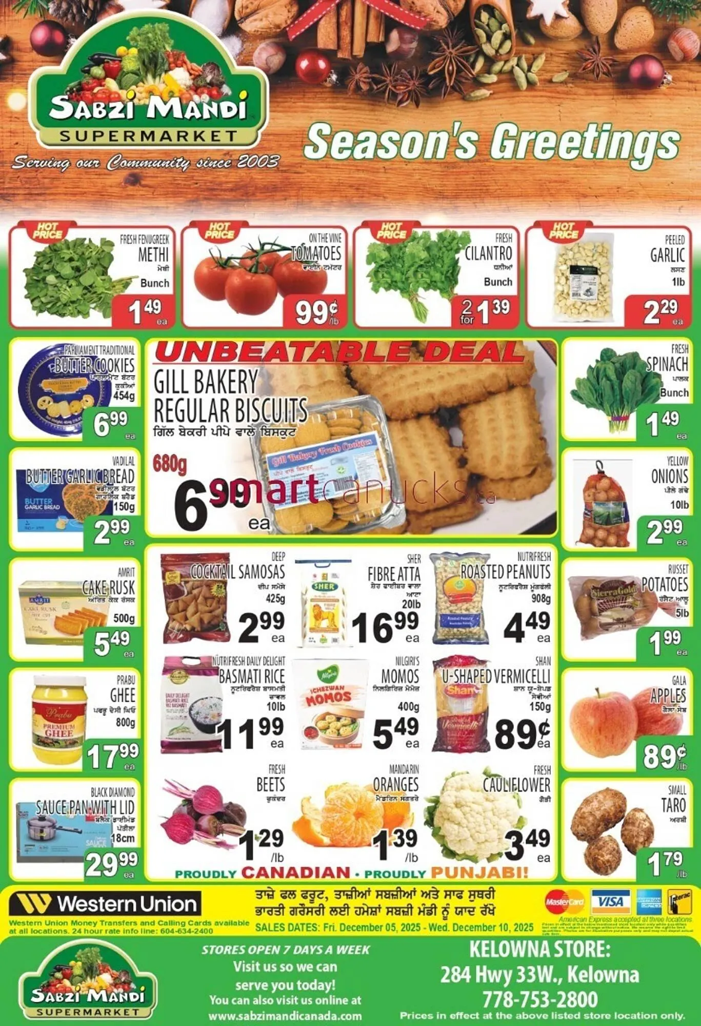 Sabzi Mandi Supermarket flyer from December 5 to December 10 2025 - flyer page 1
