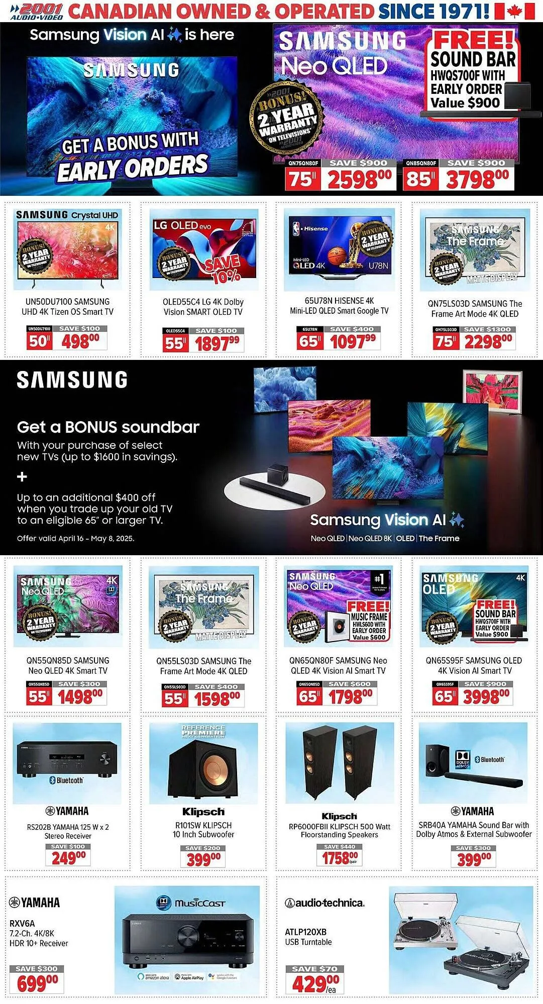 2001 Audio Video flyer - 1