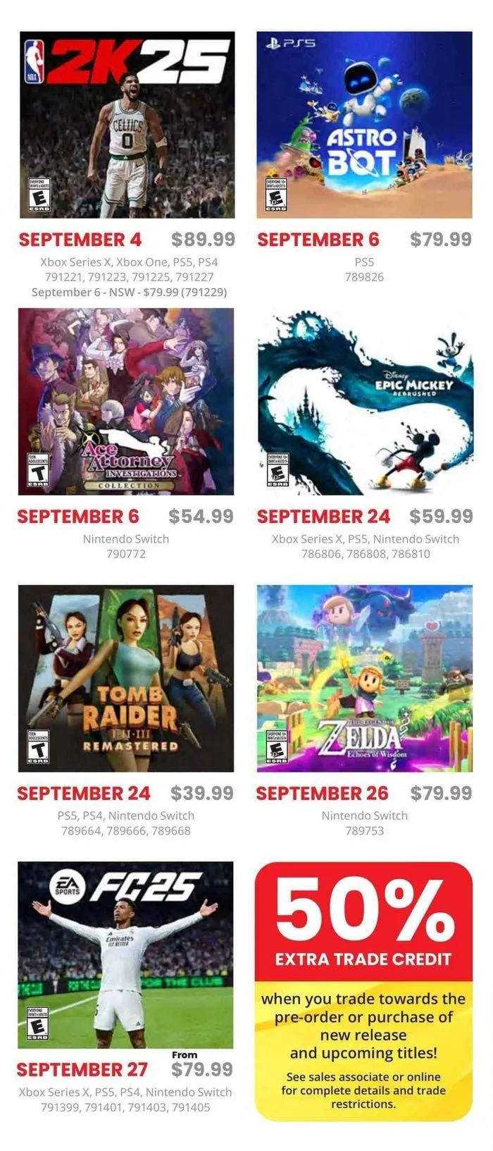 Game Stop Weekly ad from September 2 to October 6 2024 - flyer page 2