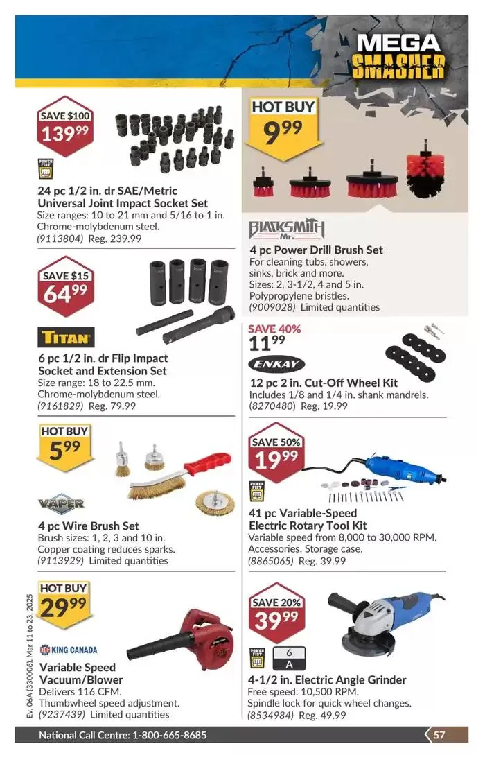 National Sale from March 11 to March 23 2025 - flyer page 62
