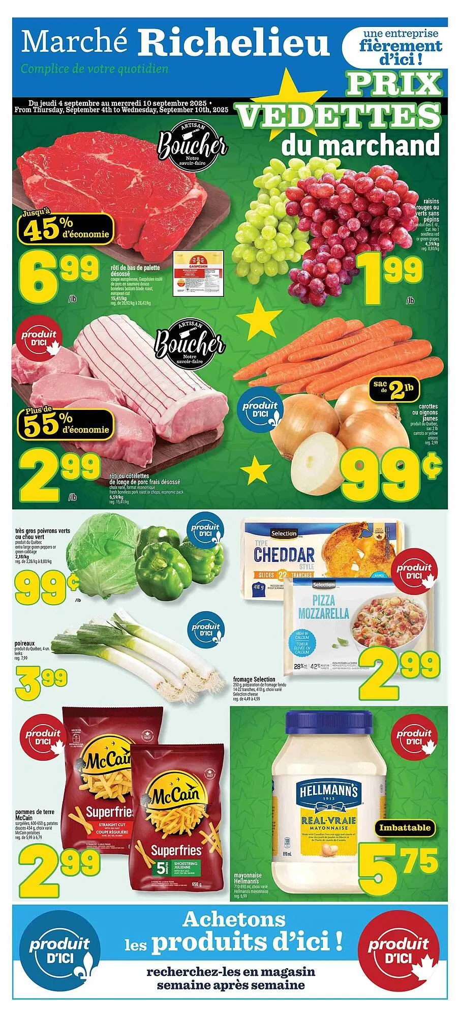 Marché Richelieu flyer from September 3 to September 10 2025 - flyer page 1