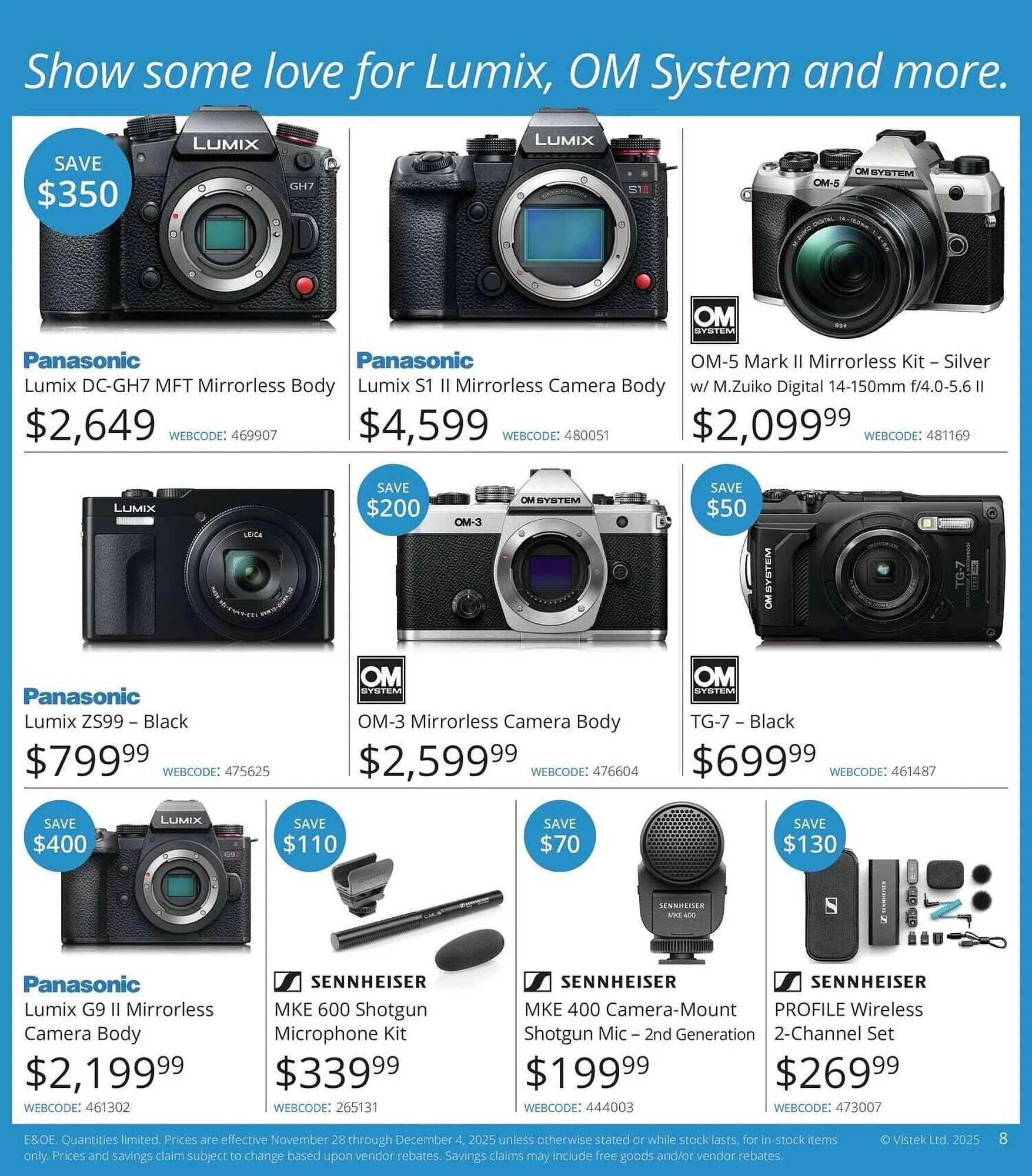 Vistek flyer from November 28 to December 5 2025 - flyer page 8