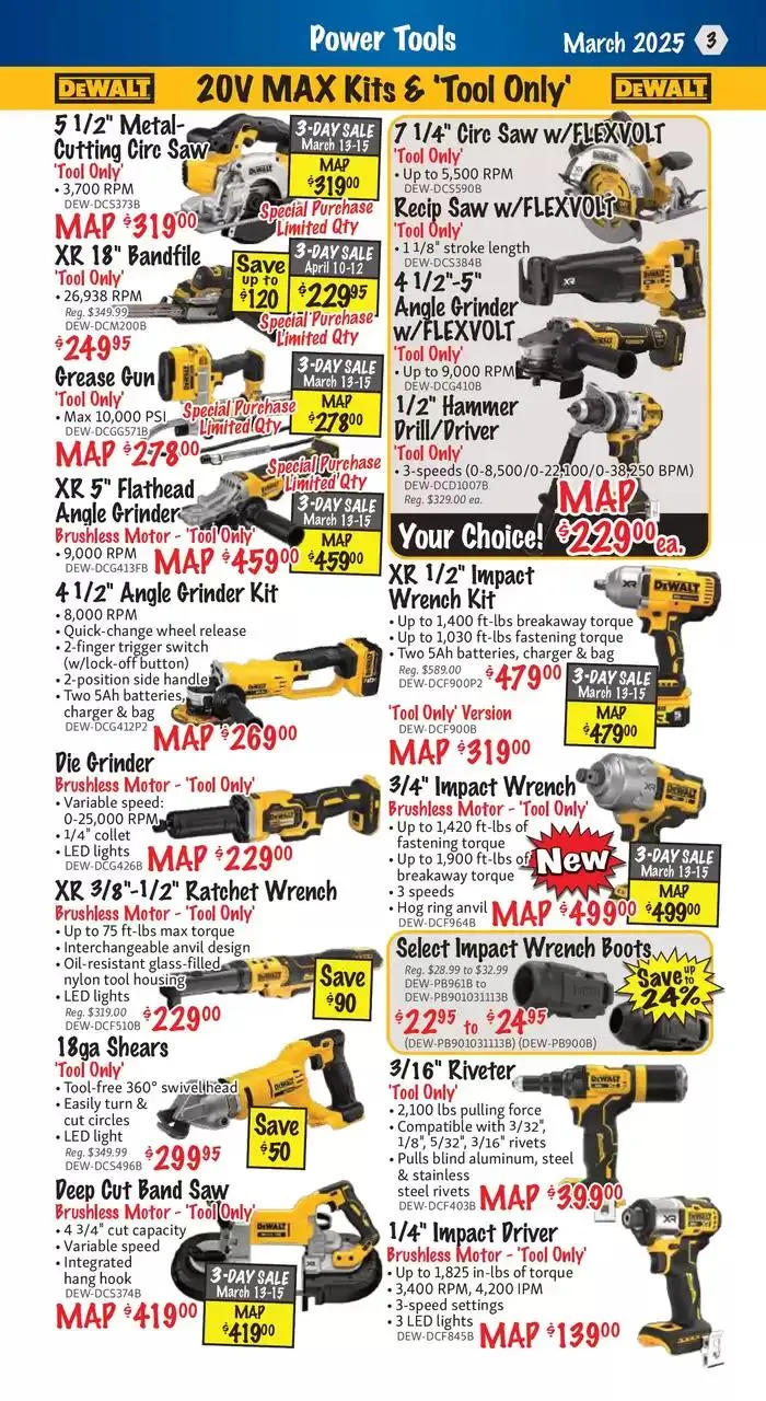 KMS Tools from March 13 to March 31 2025 - flyer page 3