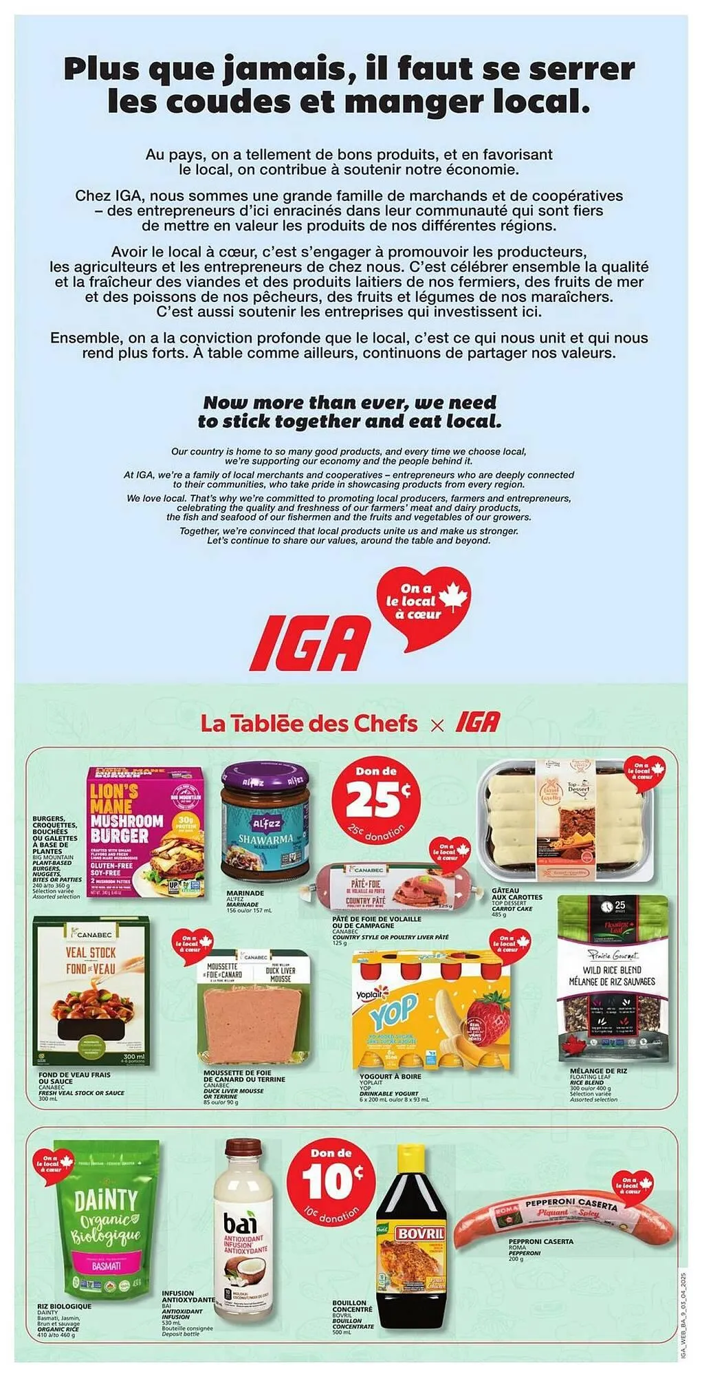 IGA flyer from April 3 to April 9 2025 - flyer page 13