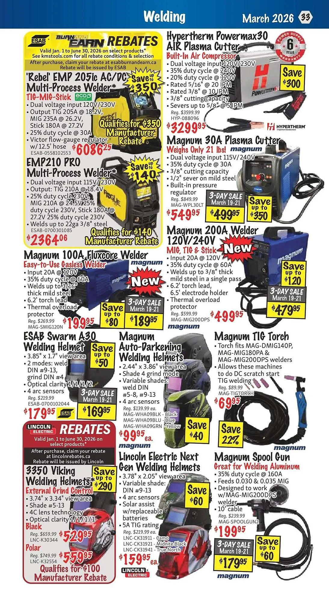 KMS Tools flyer from March 2 to March 16 2026 - flyer page 33
