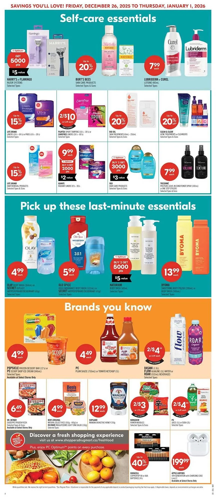 Shoppers Drug Mart flyer from December 25 to January 1 2026 - flyer page 16