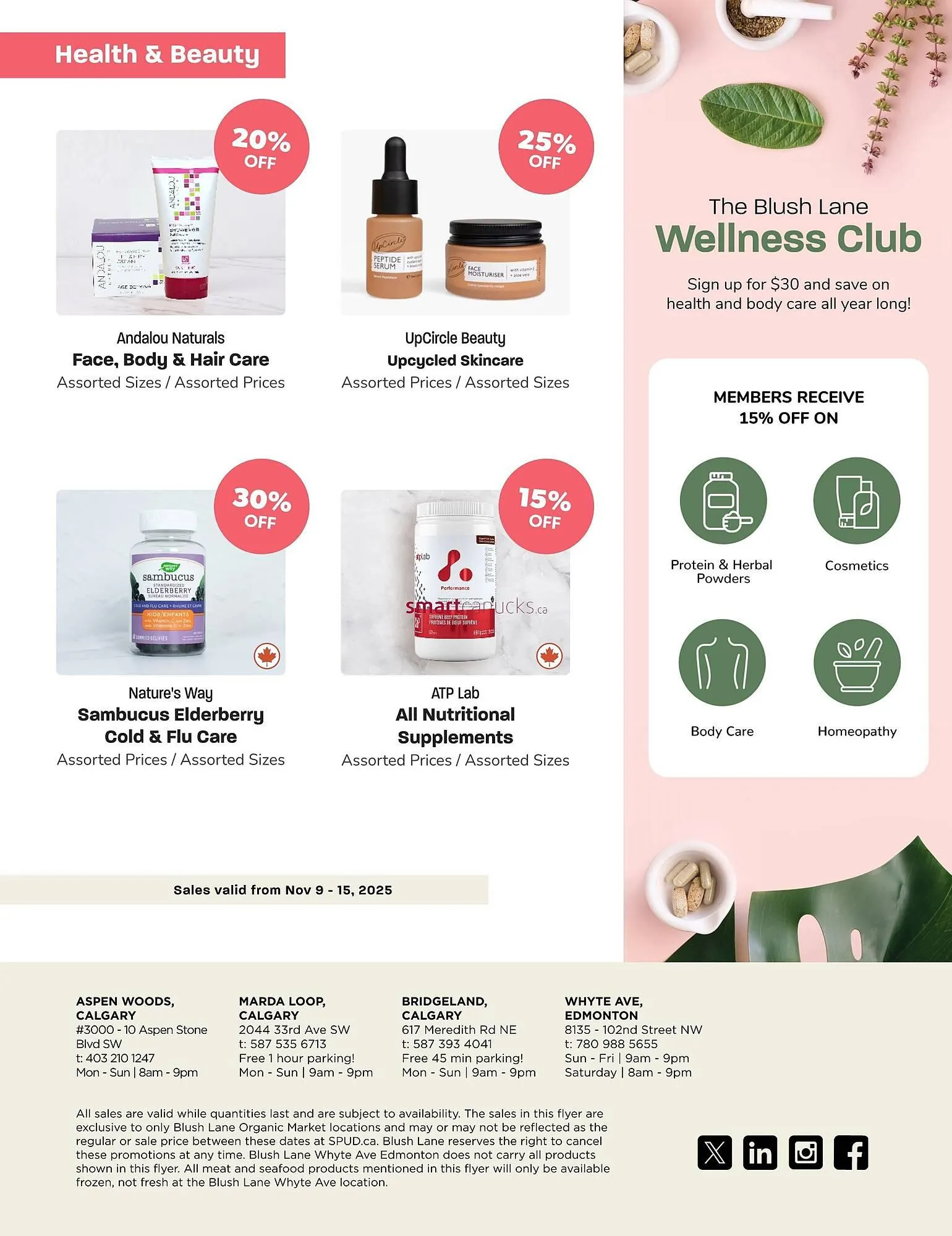 Blush Lane Organics flyer from November 9 to November 22 2025 - flyer page 5