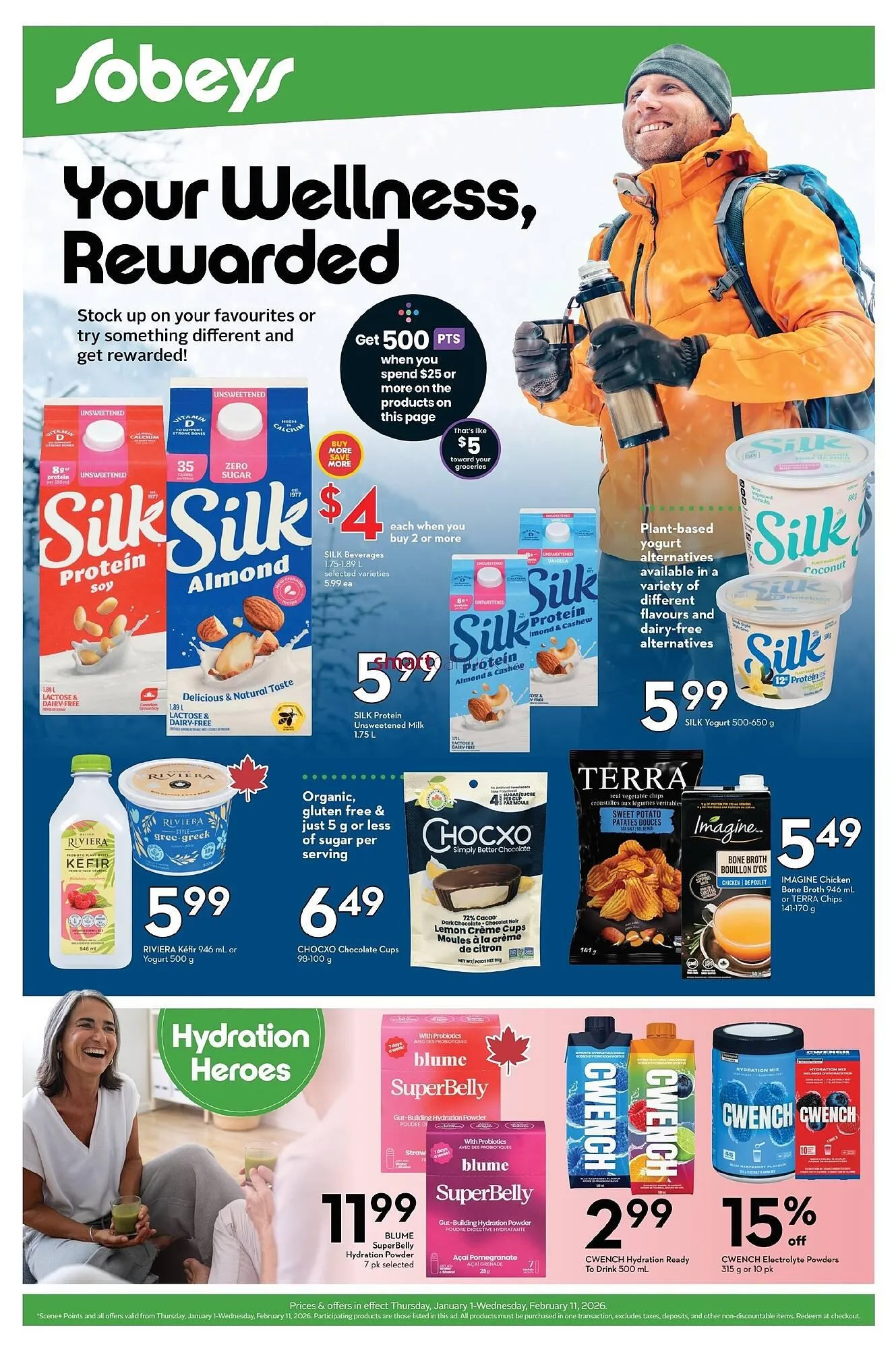 Sobeys flyer from January 1 to February 11 2026 - flyer page 1