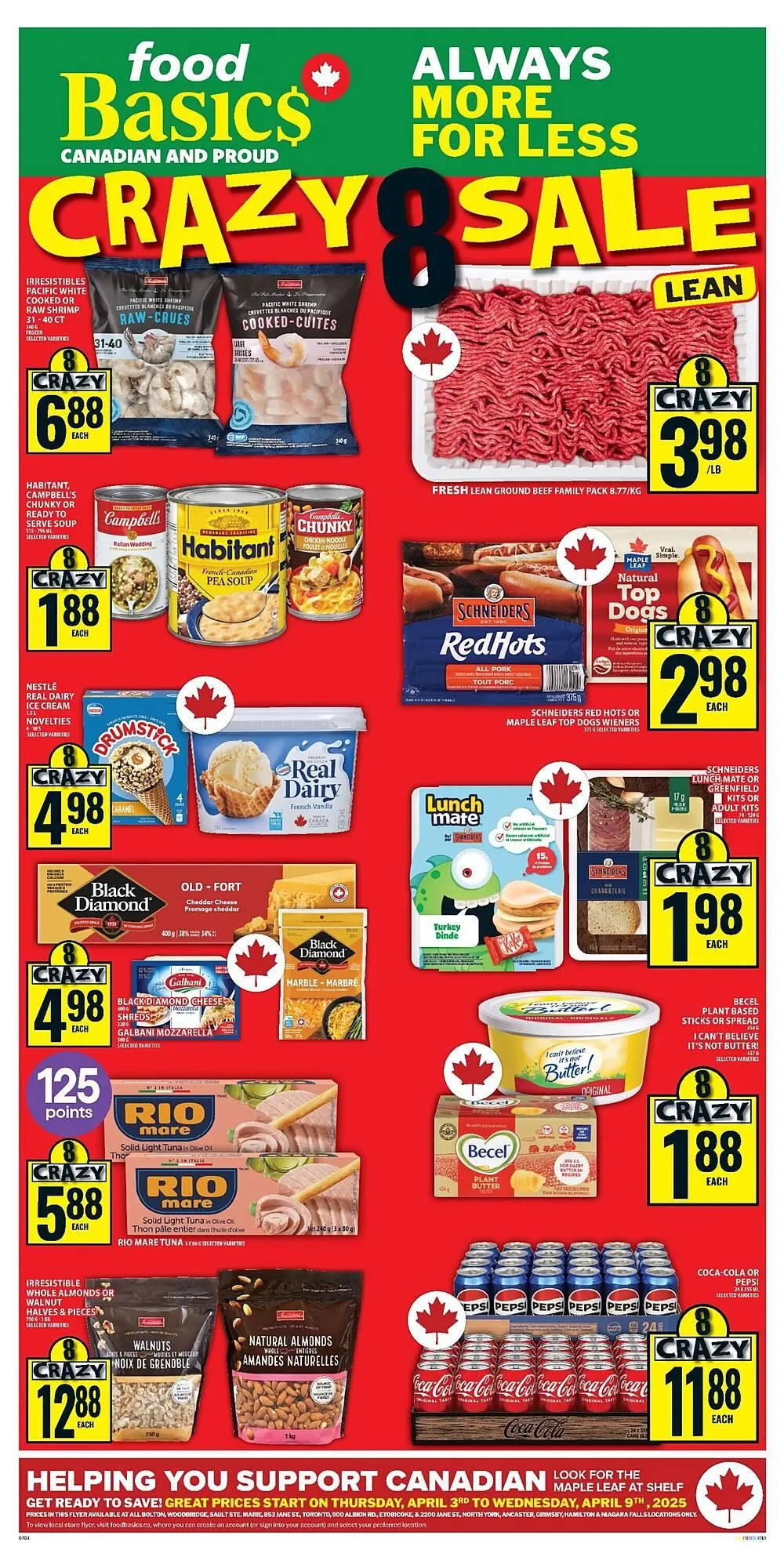 Food Basics flyer from April 3 to April 9 2025 - flyer page 1