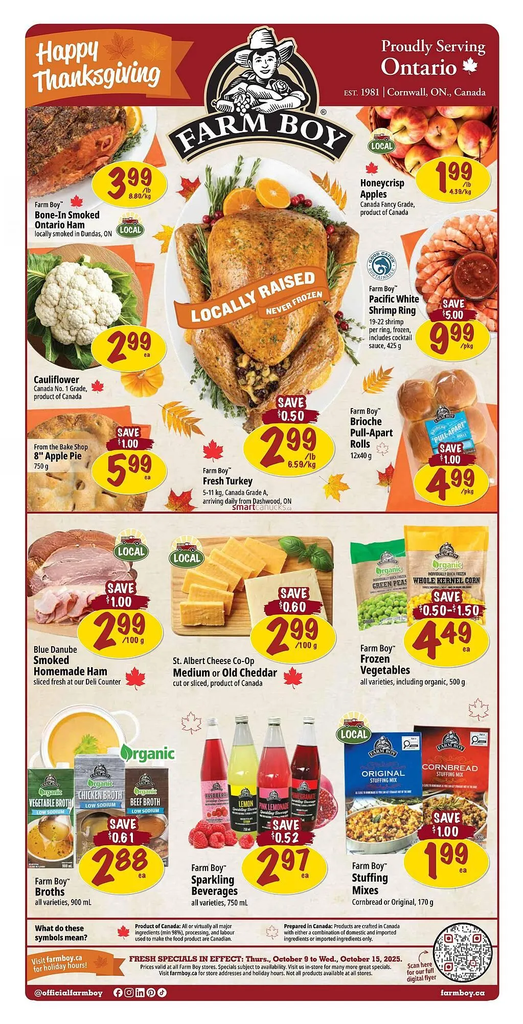 Farm Boy flyer from October 9 to October 15 2025 - flyer page 1