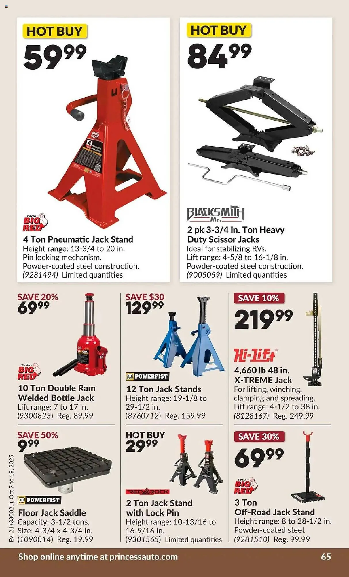 Princess Auto flyer from October 7 to October 20 2025 - flyer page 71