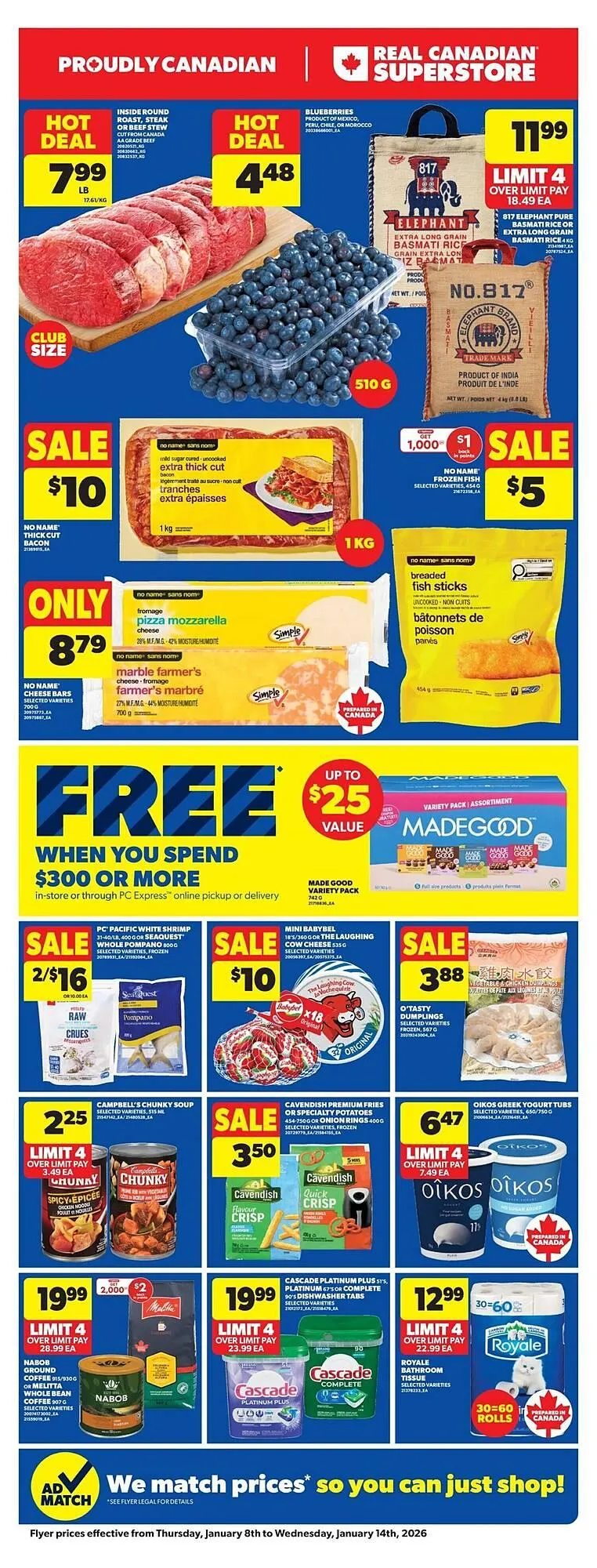 Real Canadian Superstore flyer from January 7 to January 14 2026 - flyer page 1