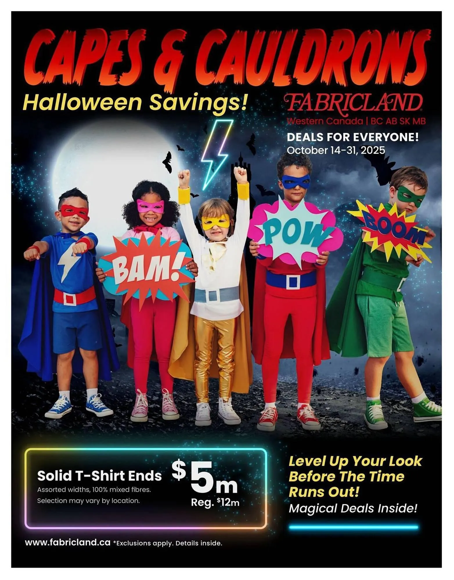 Fabricland flyer from October 14 to October 31 2025 - flyer page 1