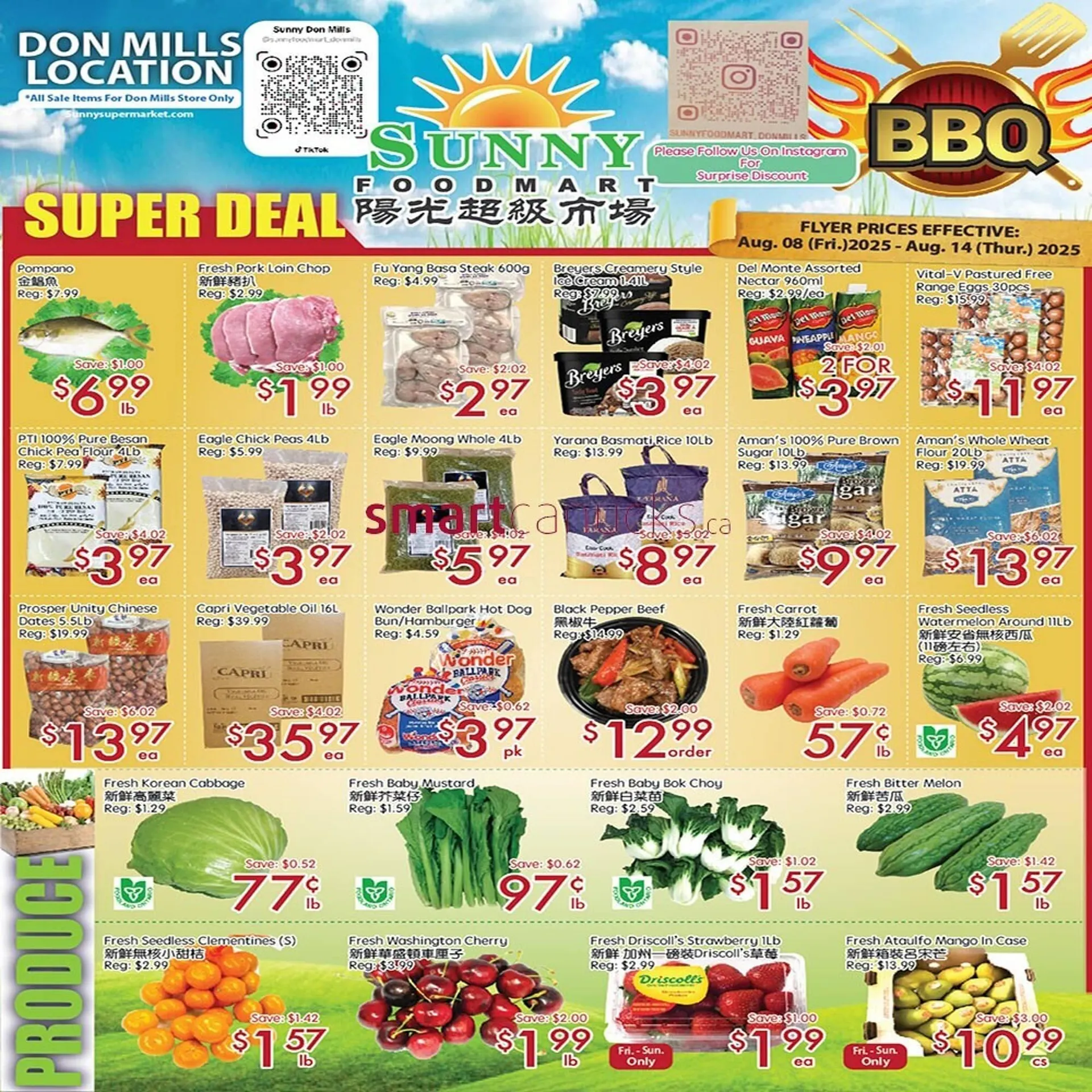 Sunny Food Mart flyer from August 7 to August 13 2025 - flyer page 1