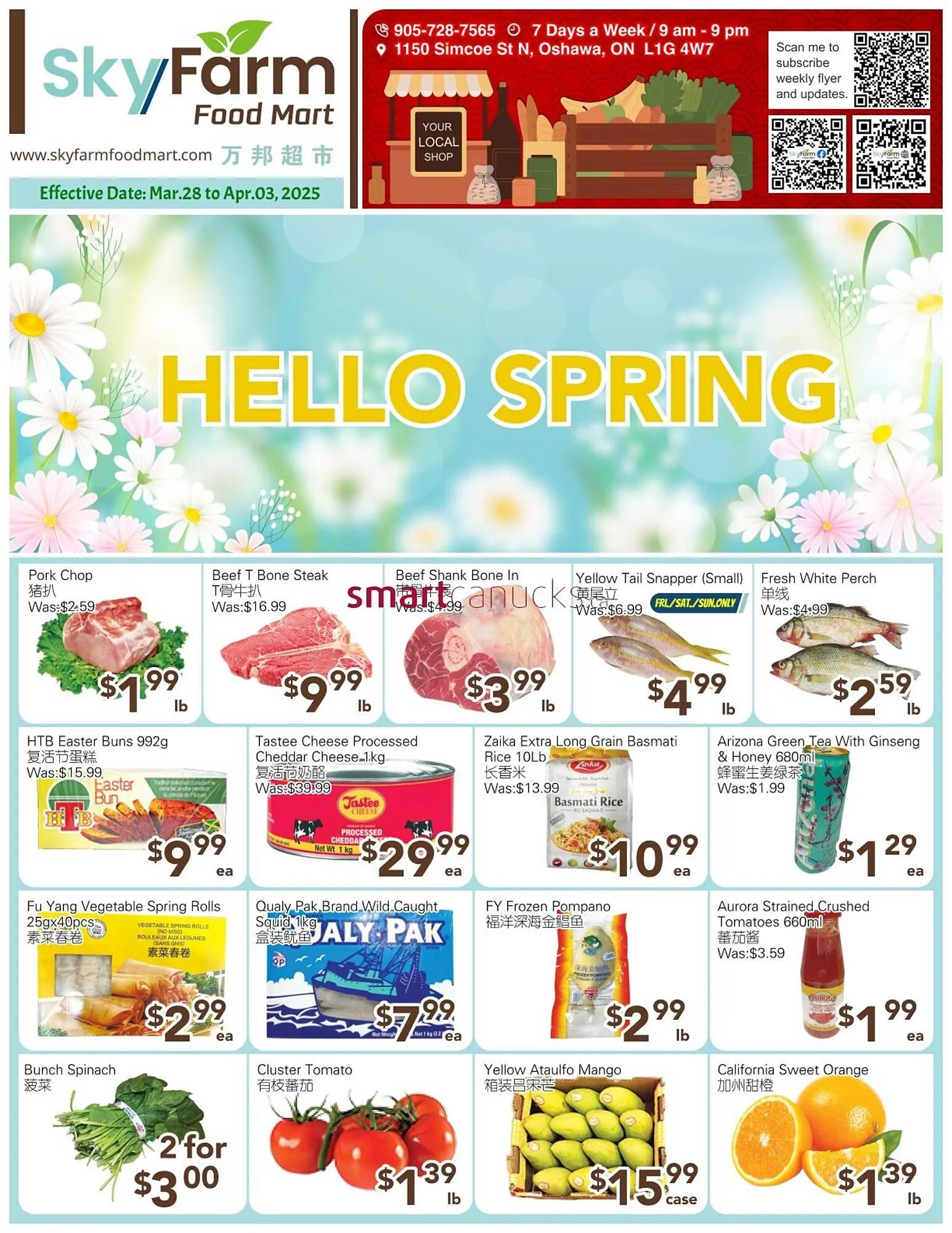 Skyland Foodmart flyer from March 28 to April 3 2025 - flyer page 1