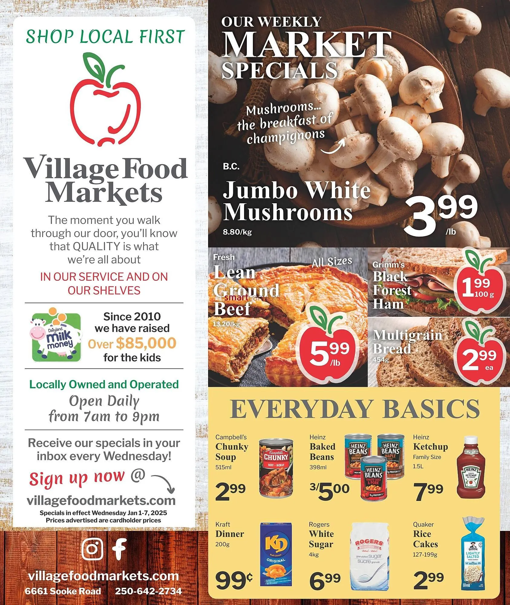 Village Food Markets flyer from December 31 to January 7 2025 - flyer page 1