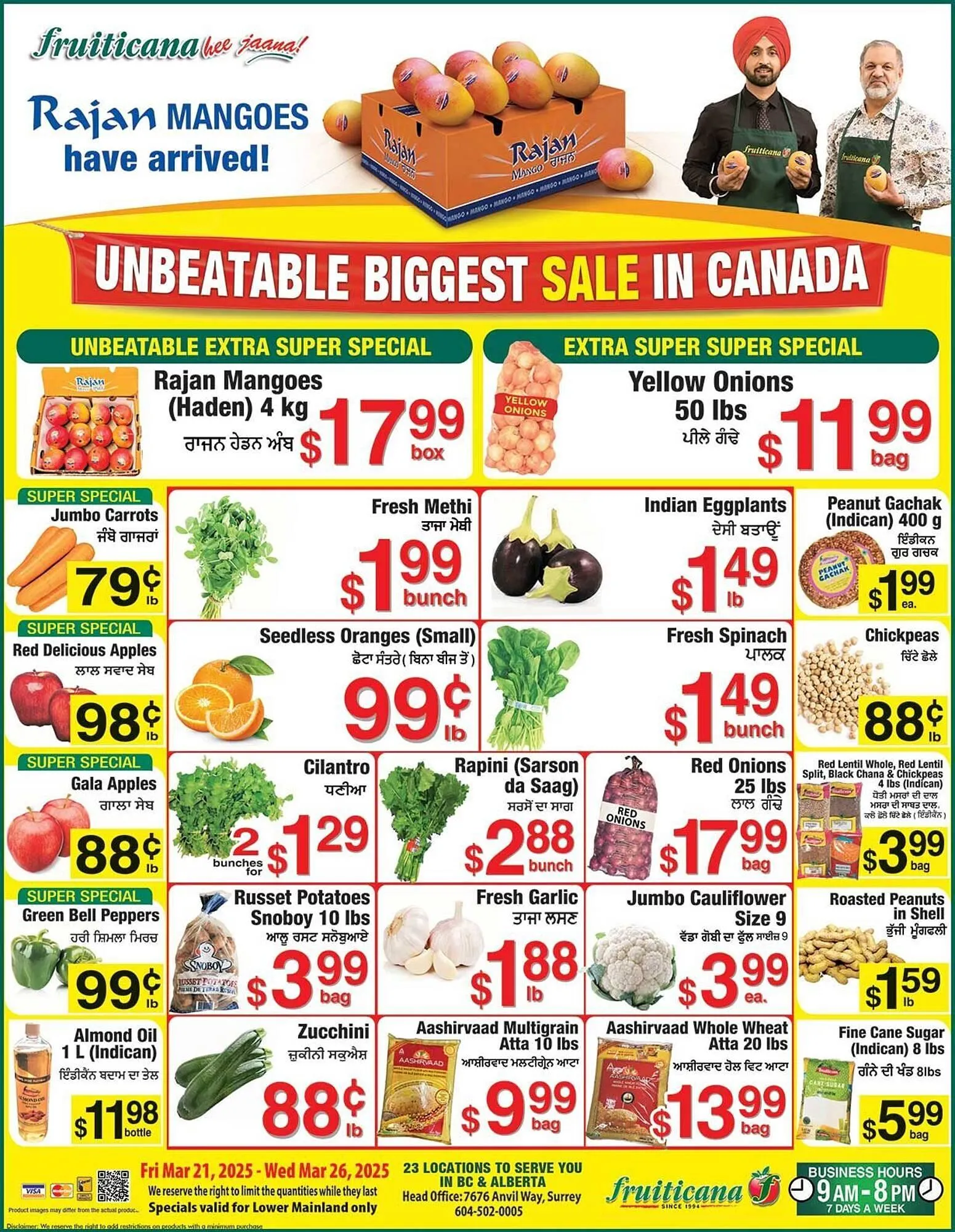 Fruiticana flyer from March 21 to March 28 2025 - flyer page 1