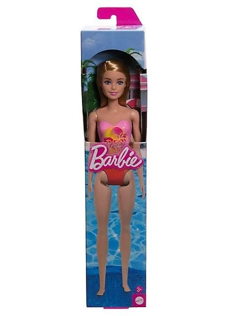 Barbie Beach Doll - Pink Swimsuit