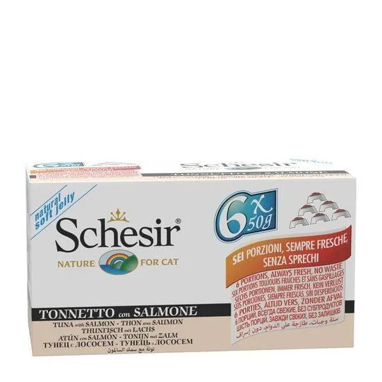 Cat Wet Food Tuna and Salmon, 6x 50g