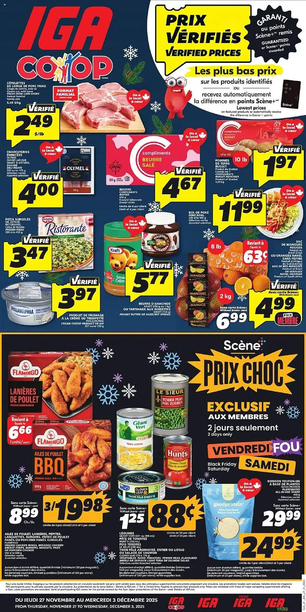 IGA flyer from November 27 to December 3 2025 - flyer page 1