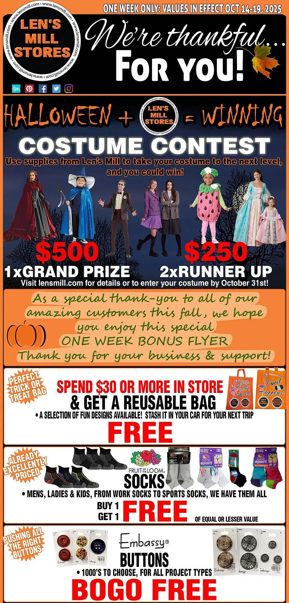 Lens Mill Stores flyer - 1