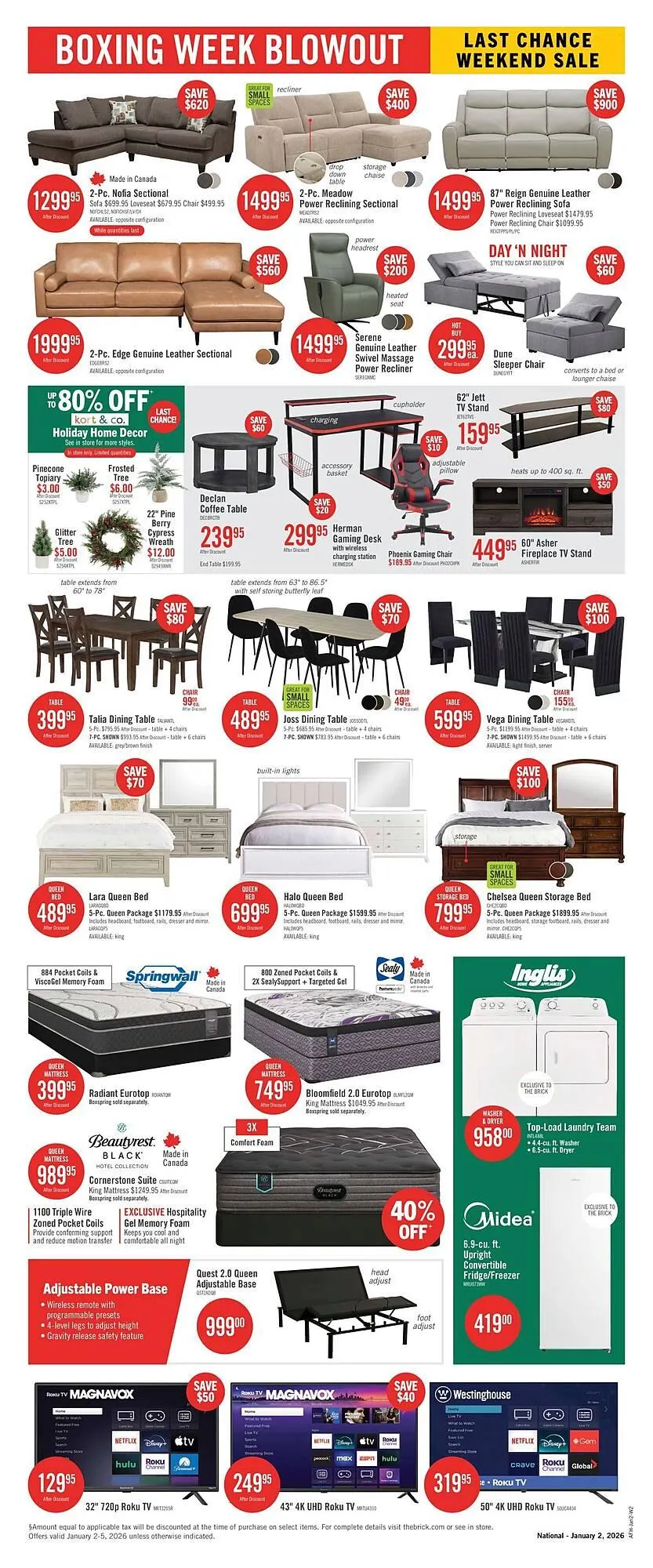 The Brick flyer from December 30 to January 13 2026 - flyer page 2