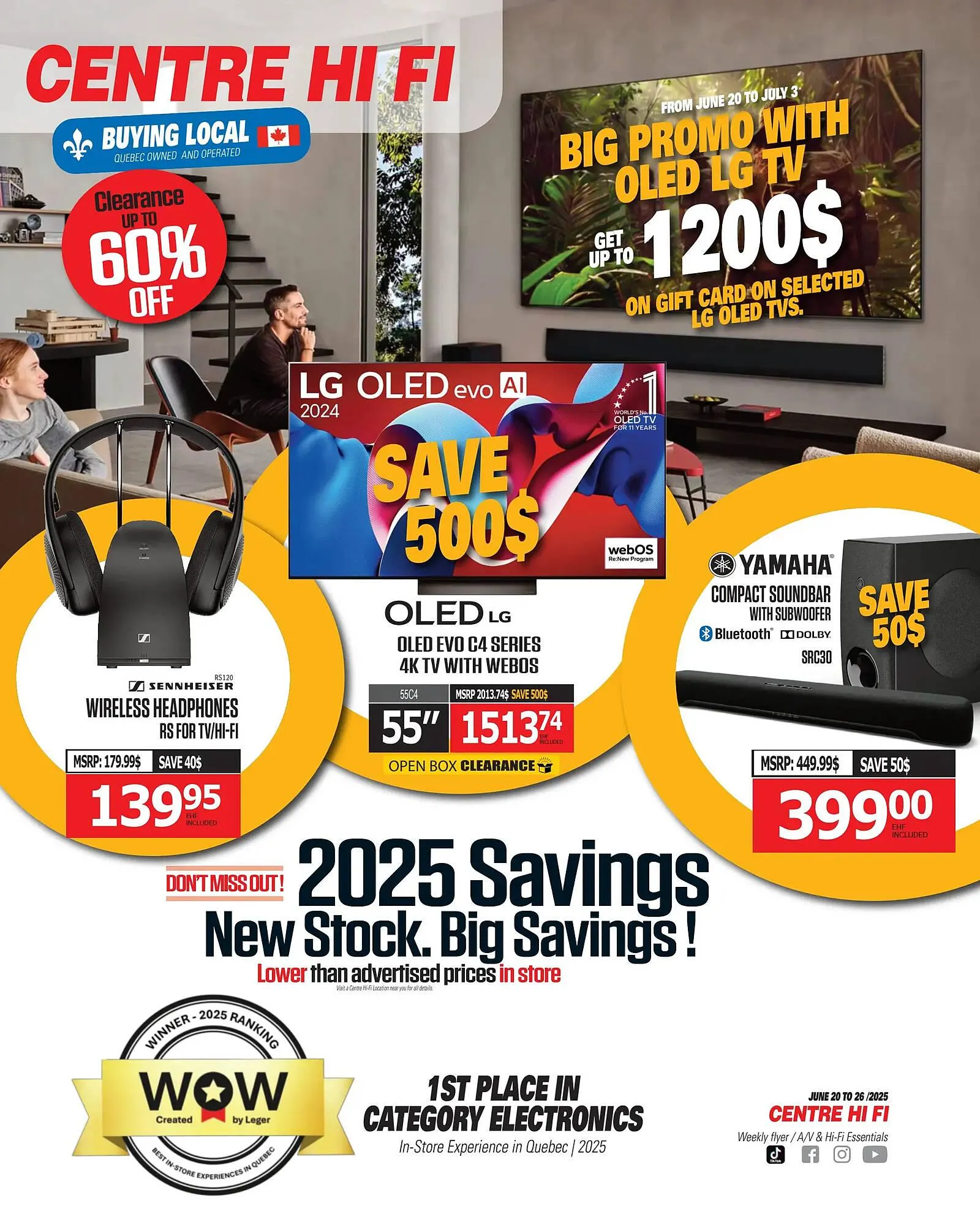 Centre Hi-Fi flyer from June 20 to June 26 2025 - flyer page 1