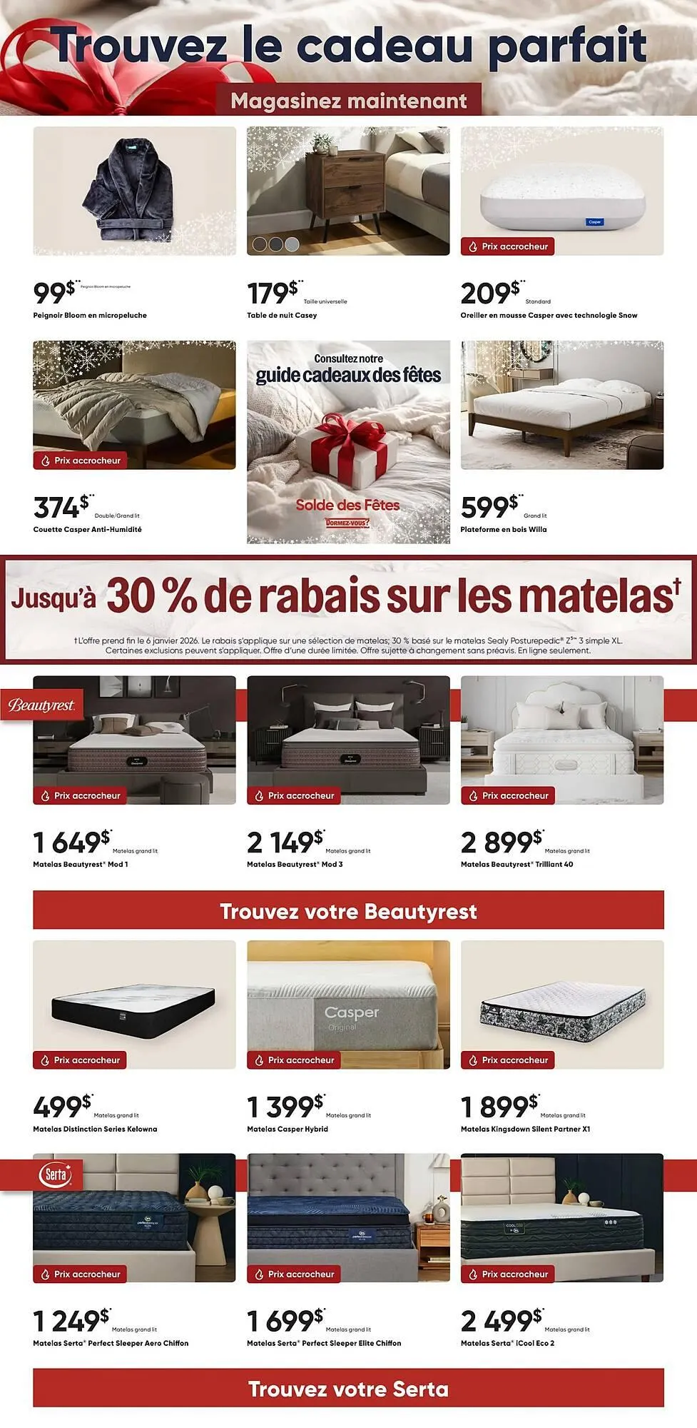 Dormez Vous flyer from December 29 to January 6 2026 - flyer page 2