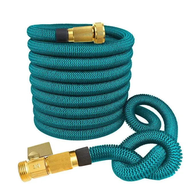 Strongest Expandable Garden Hose with Solid Brass Connector, Expand Up to 75FT, Lake Blue - Yardlab™