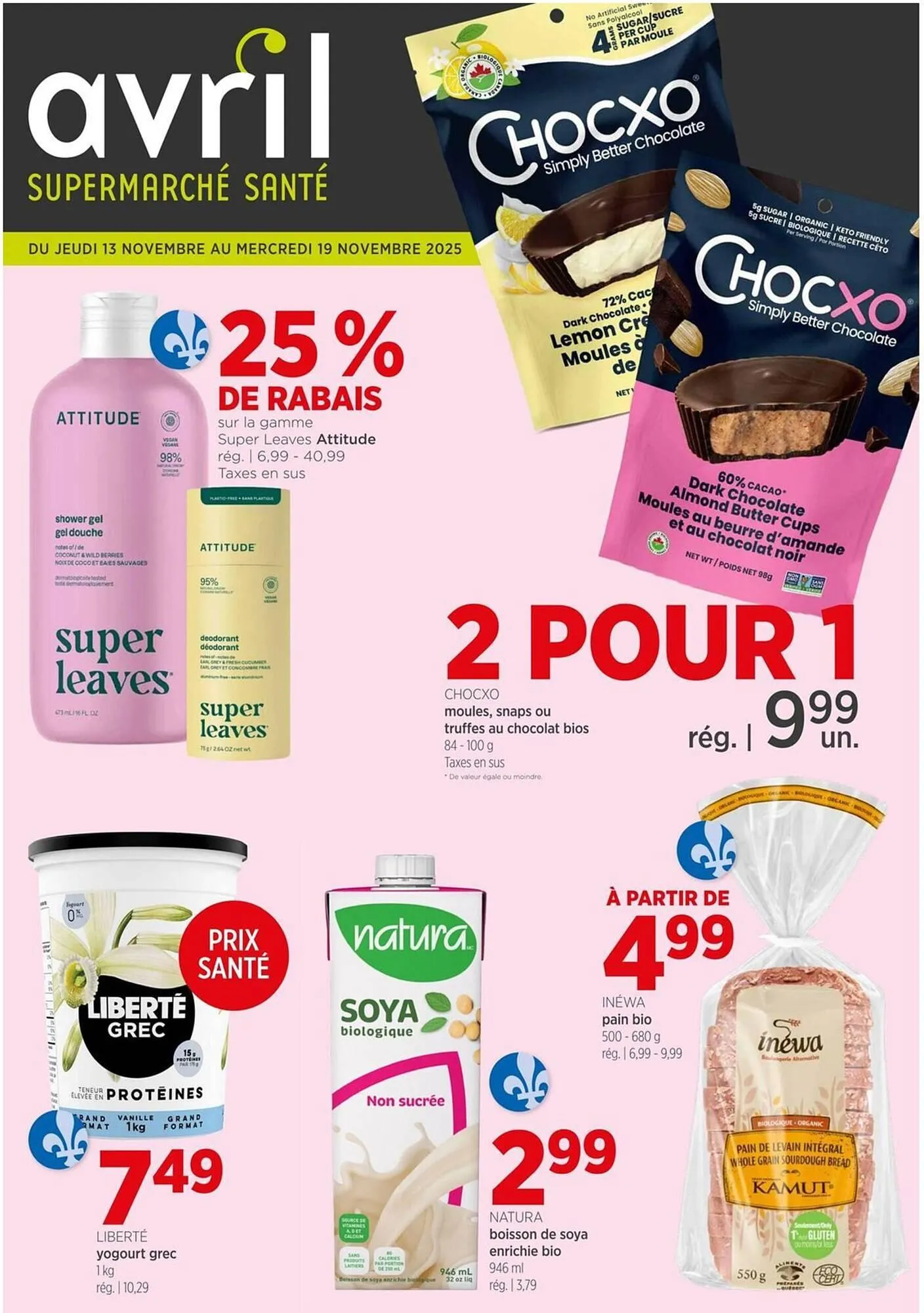 Avril flyer from November 14 to November 19 2025 - flyer page 1