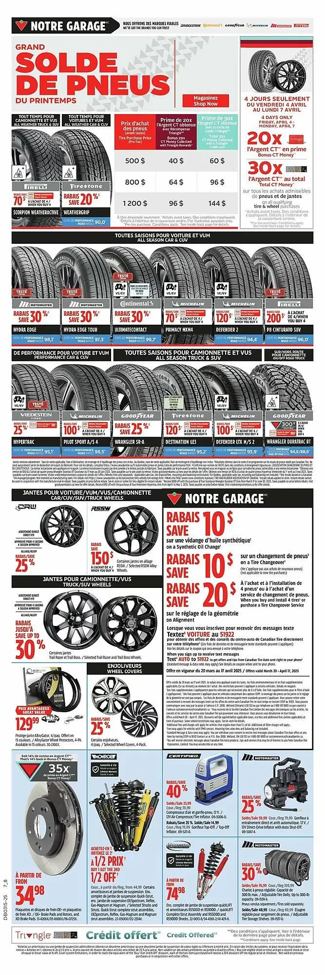 Canadian Tire flyer from April 1 to April 18 2025 - flyer page 1