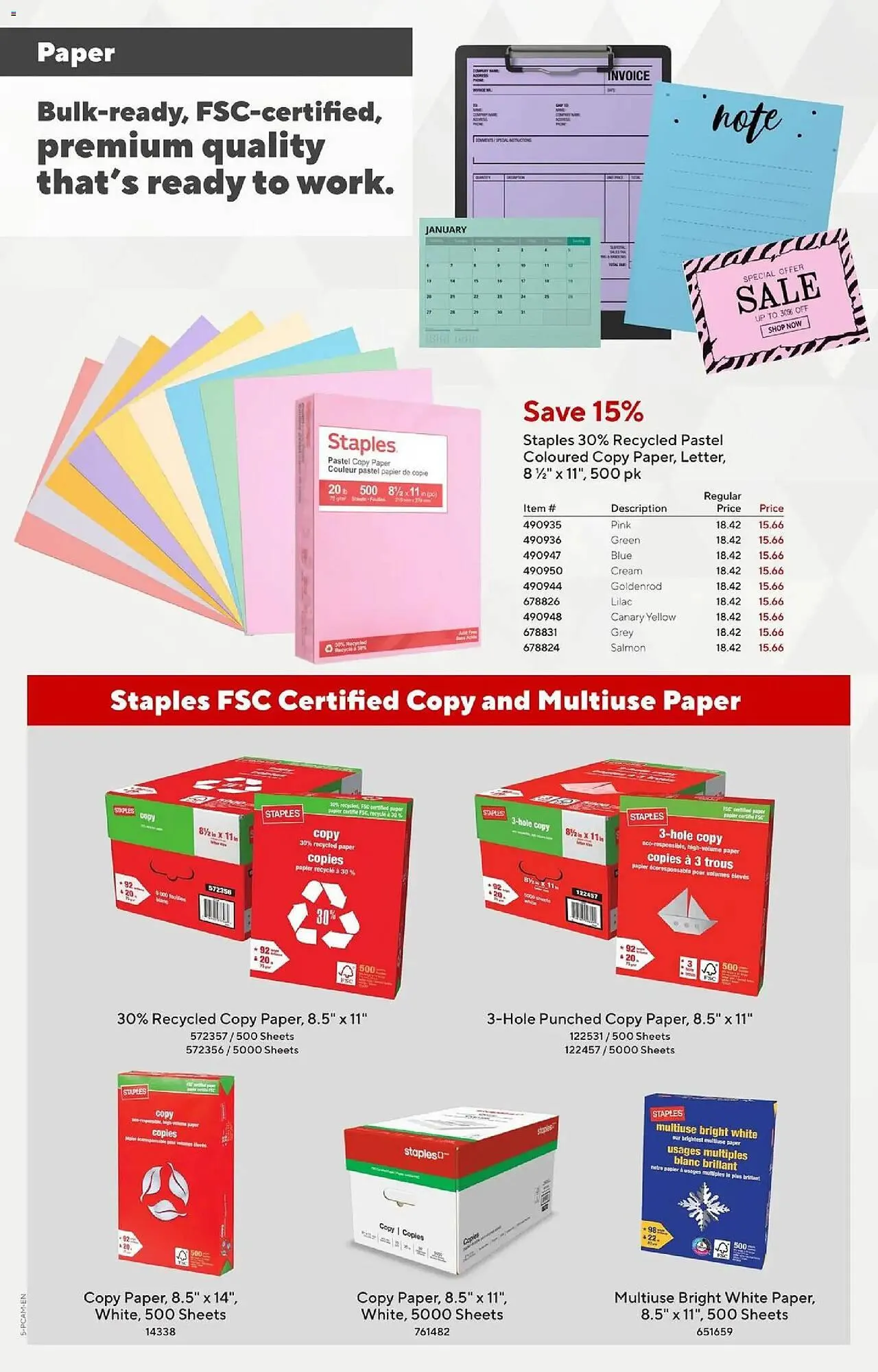 Staples flyer from March 6 to March 20 2026 - flyer page 5