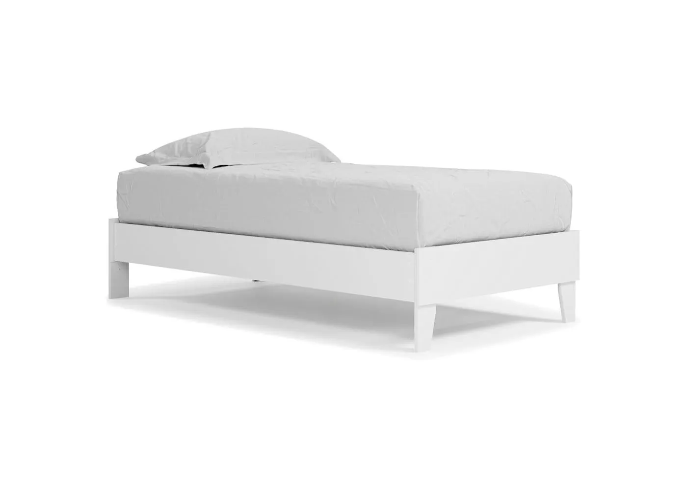 Piperton Twin Platform Bed - White