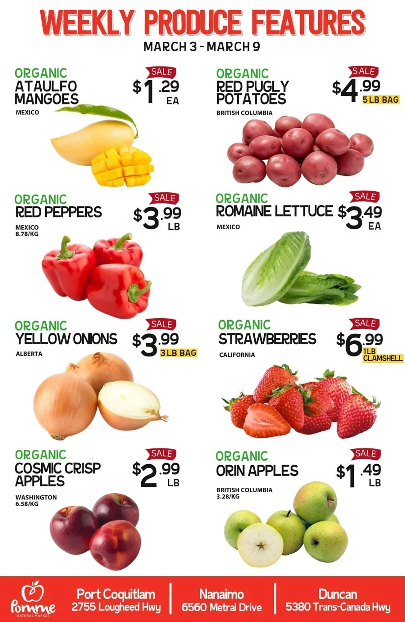 Pomme Natural Market flyer from March 3 to March 9 2026 - flyer page 1