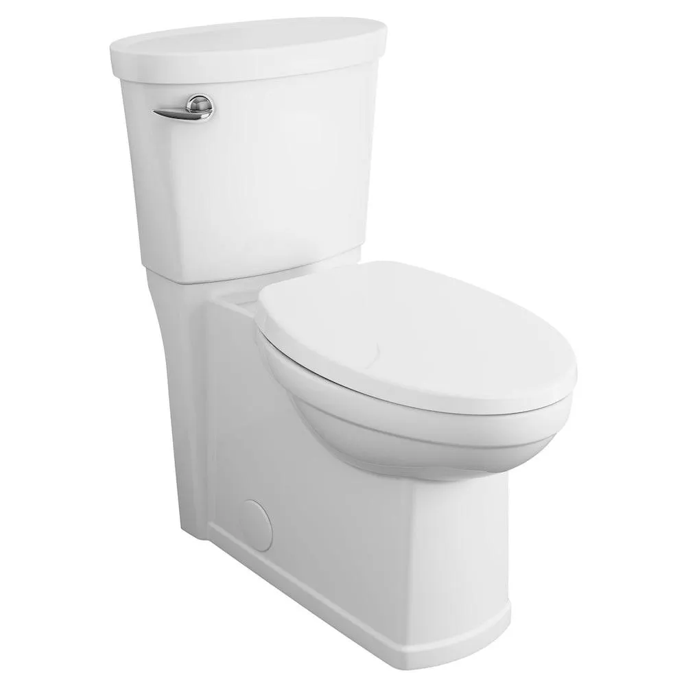 Décor 4.8L Single Flush Right Height Concealed Elongated 2-Piece Toilet in White