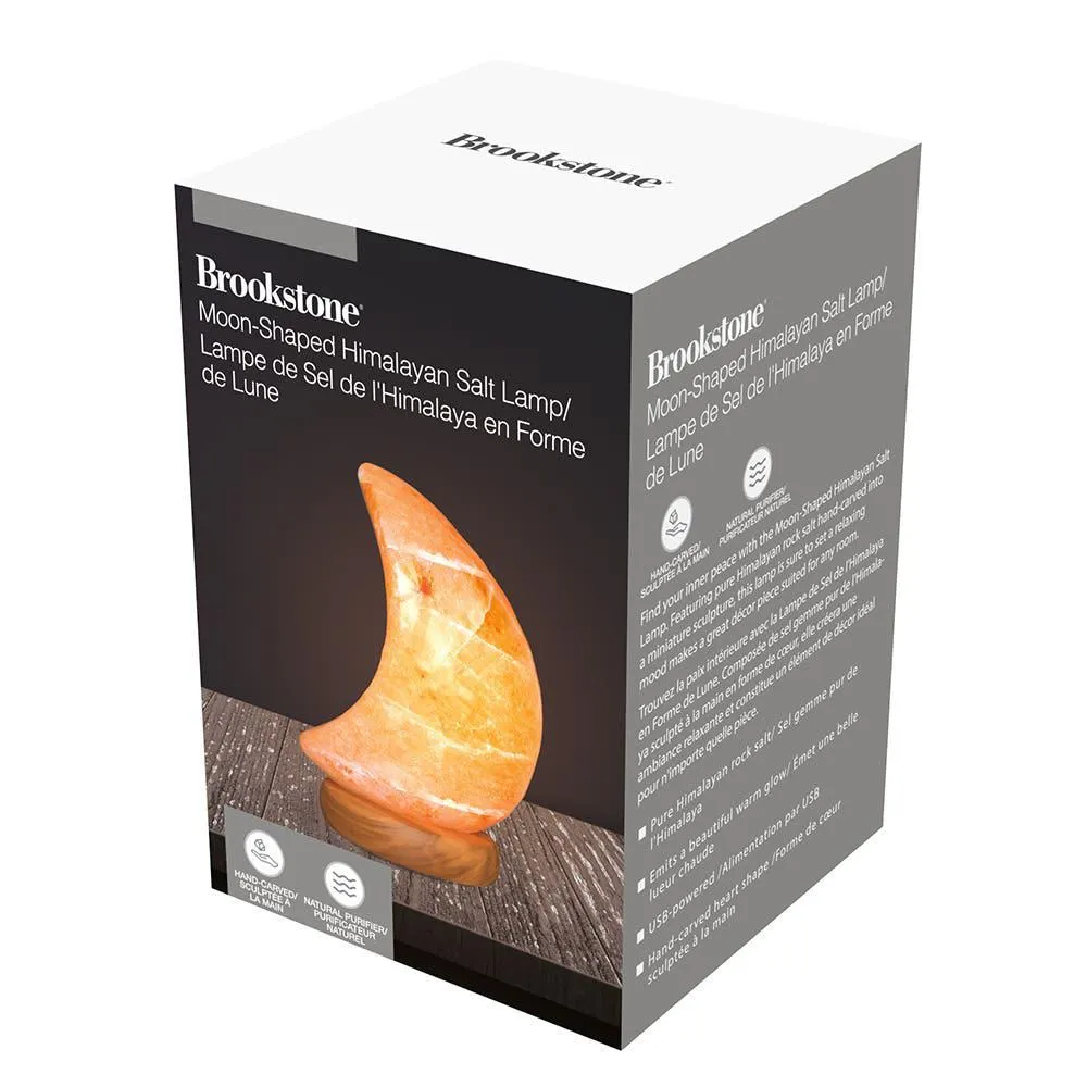 Brookstone Himalyan 'Moon' Crystal Salt Lamp Mini USB (Natural)