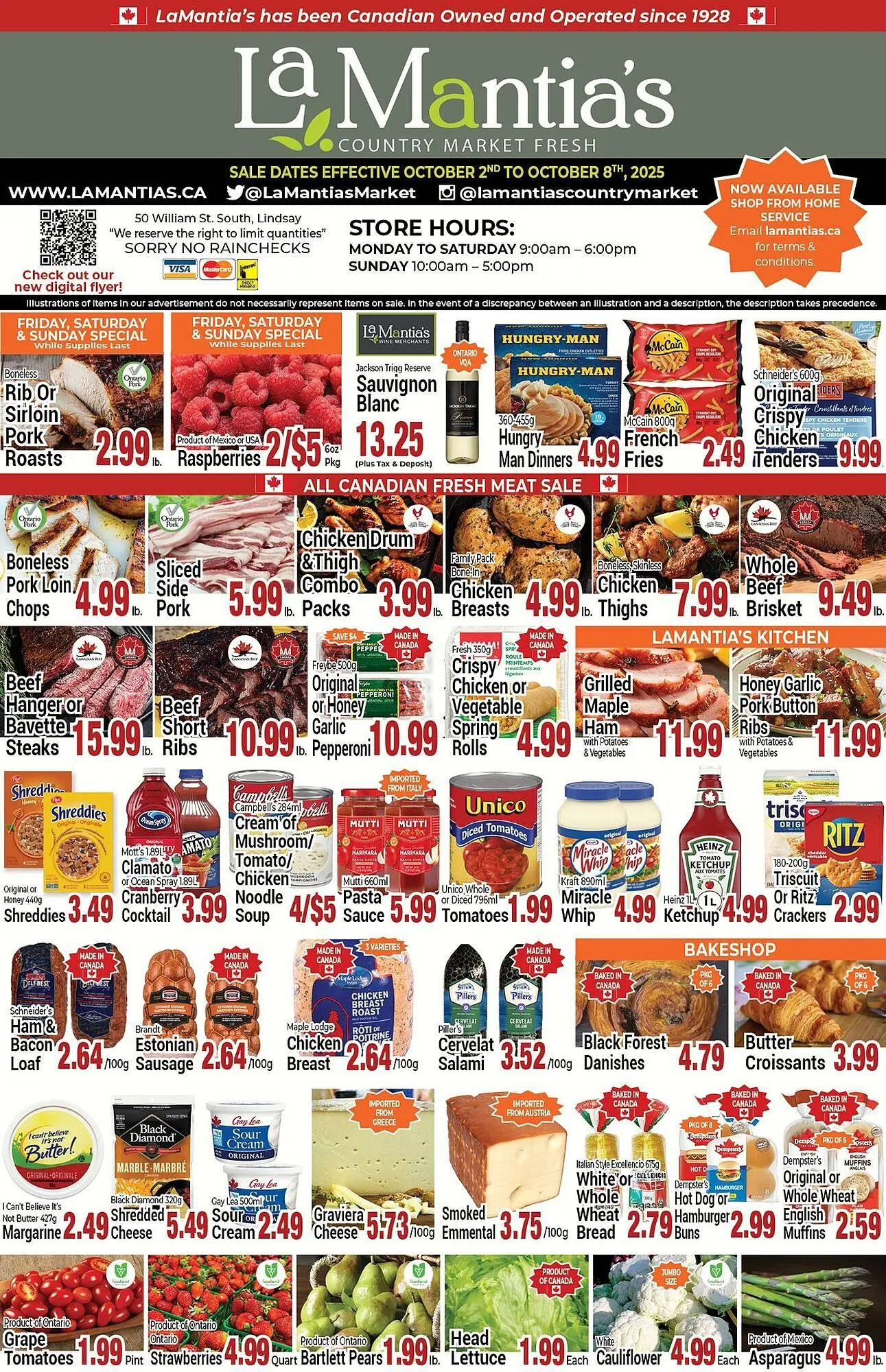Lamantia's flyer from October 2 to October 8 2025 - flyer page 1