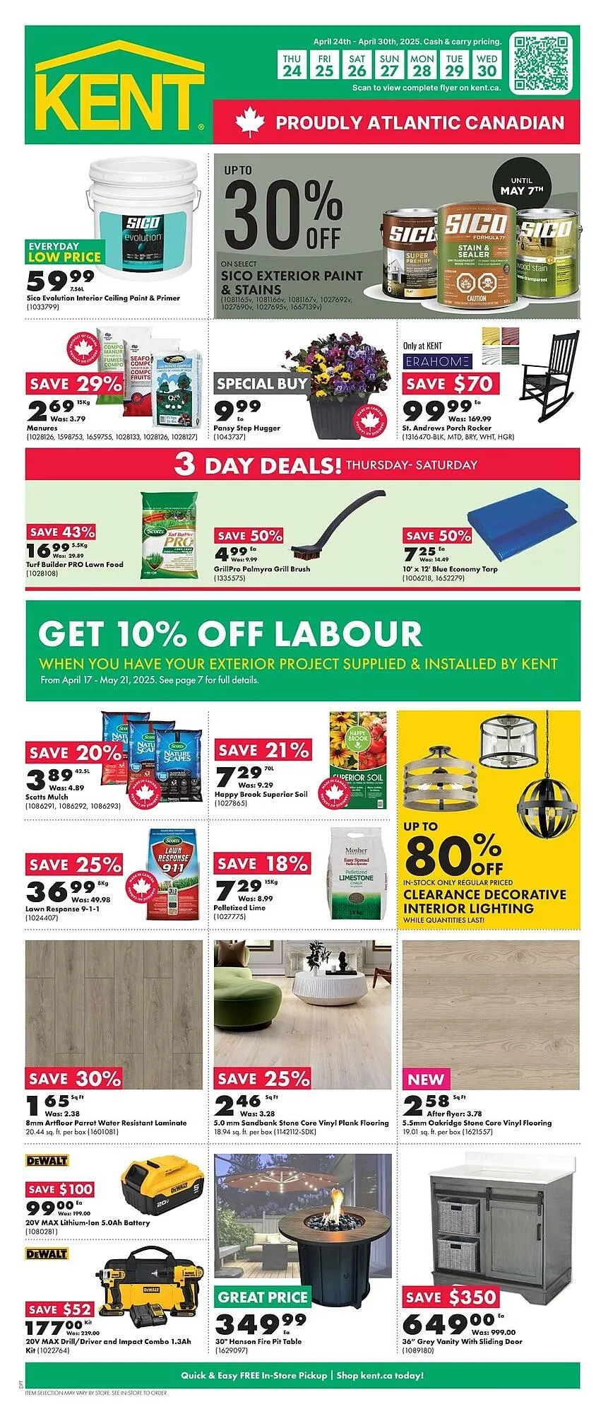 Kent flyer from April 24 to May 4 2025 - flyer page 1