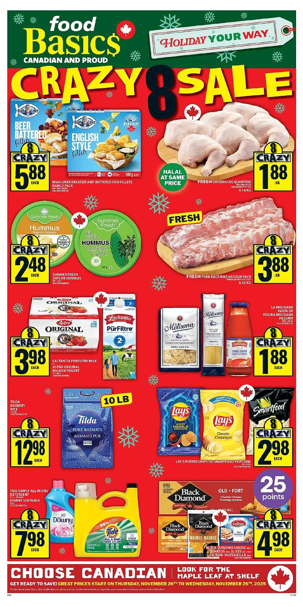 Food Basics flyer from November 20 to November 26 2025 - flyer page 1
