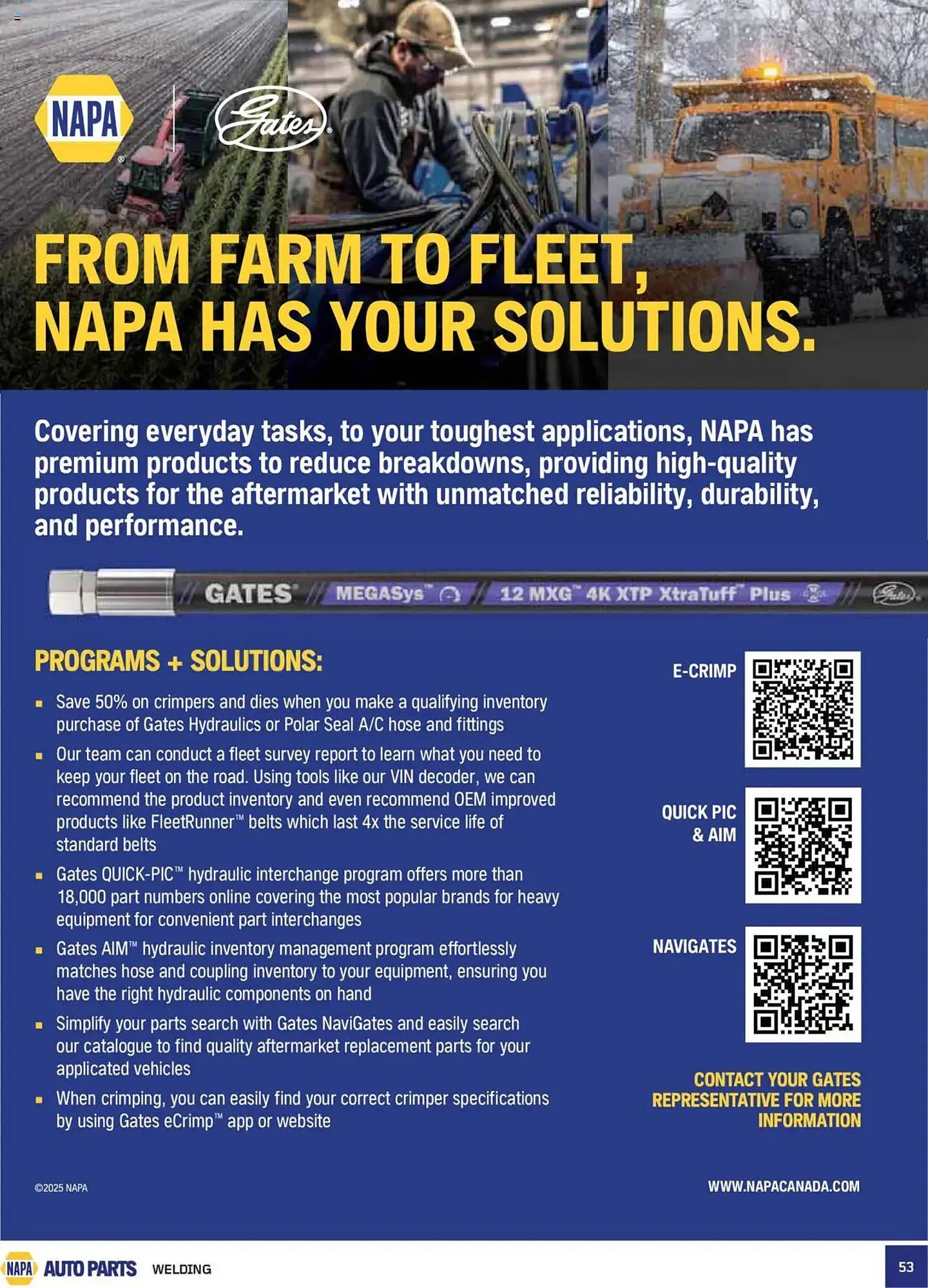 NAPA Auto Parts flyer from July 1 to August 30 2025 - flyer page 53