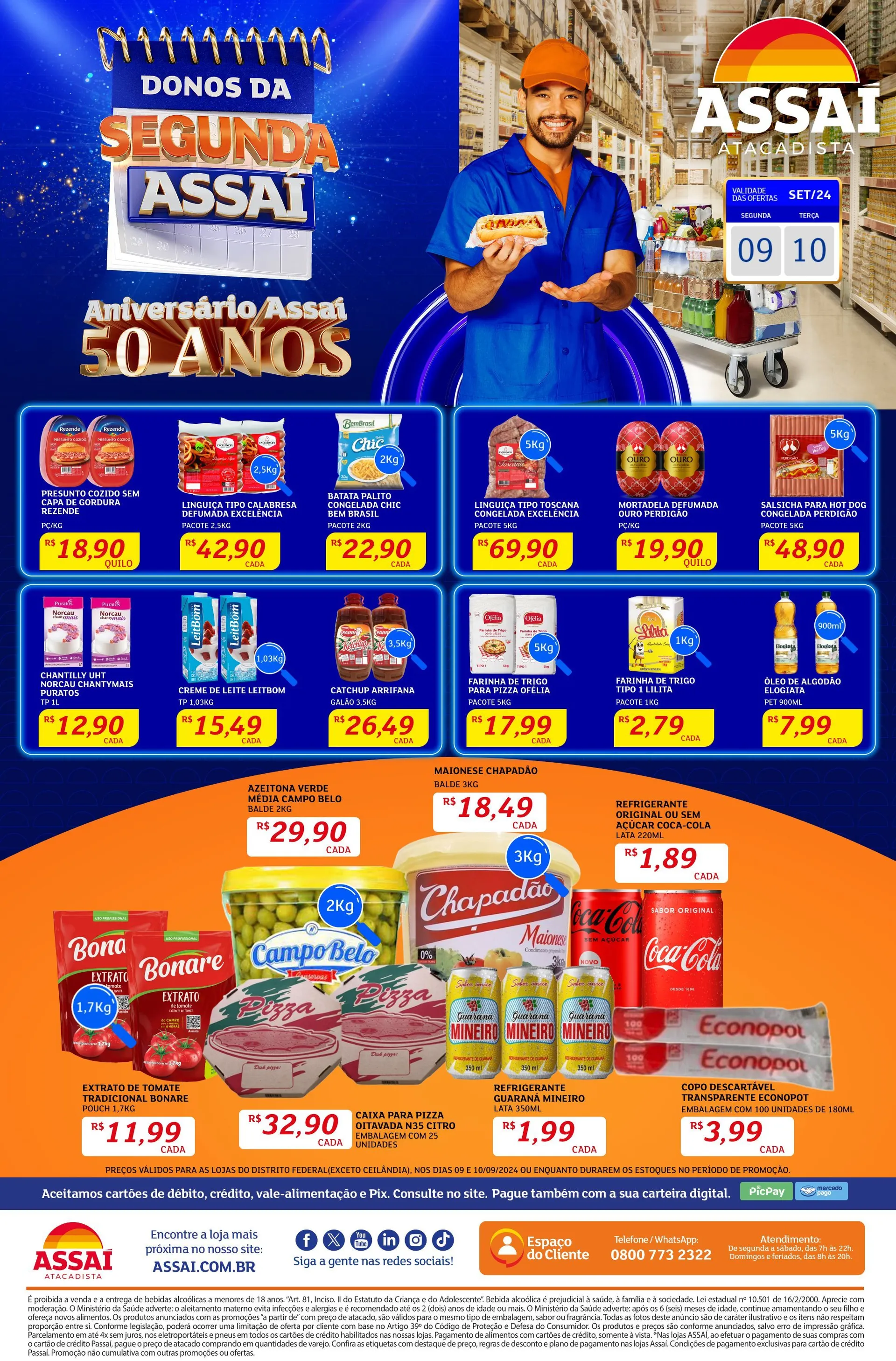 Encarte de Catálogo: Assaí Atacadista 9 de setembro até 10 de setembro 2024 - Pagina 1